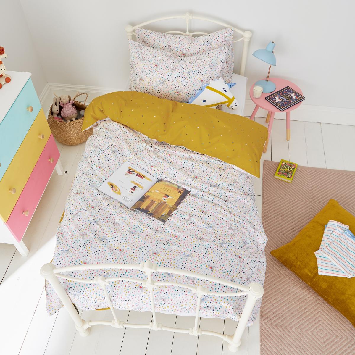 Galaxy Unicorn Cotton Bedding Set by Joules in Multi&nbsp;200x200cm – image 5