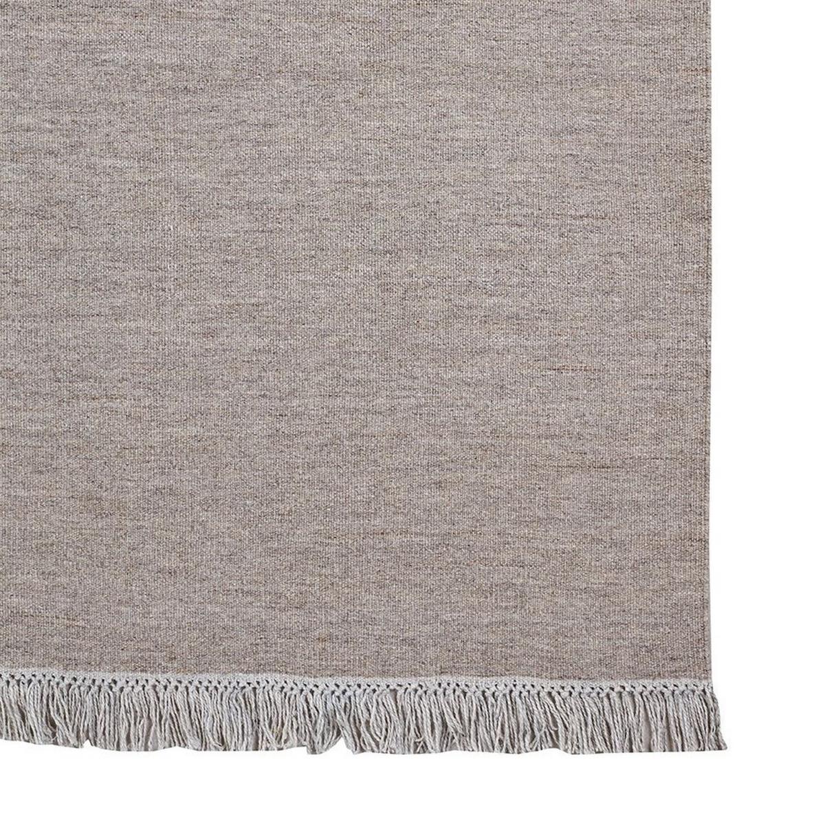 Escape Kelim Fringe Rugs in Grey by Muscat 250x300cm – image 2