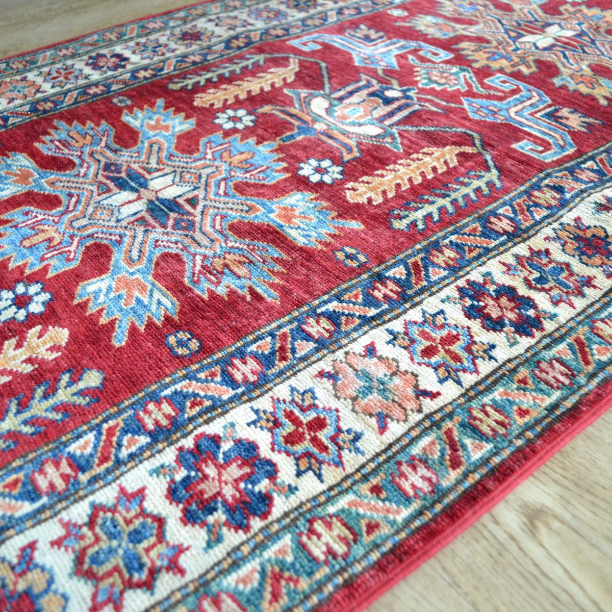 Supreme Kazak 48587 Traditional Wool Runner Rugs in Red81x239cm – image 4