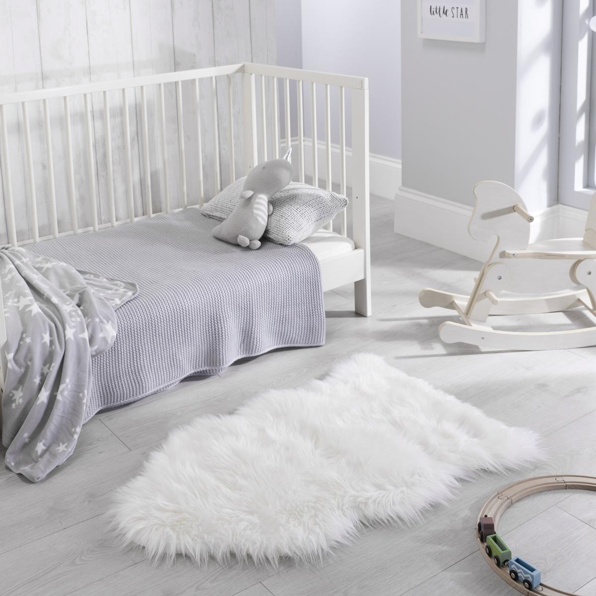 Faux Fur Rugs in White – image 1