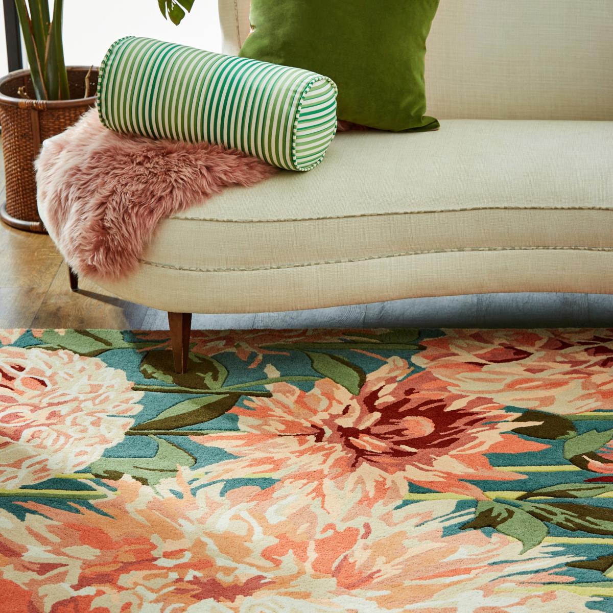 Dahlia 142408 Rugs by Harlequin in Coral Wilderness170x240cm – image 2