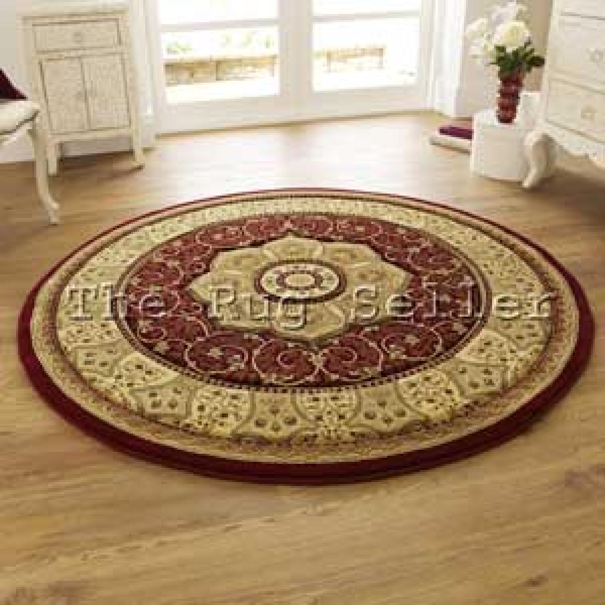 Heritage 4400 Circular Rugs in Red&nbsp;150x150cm – image 4