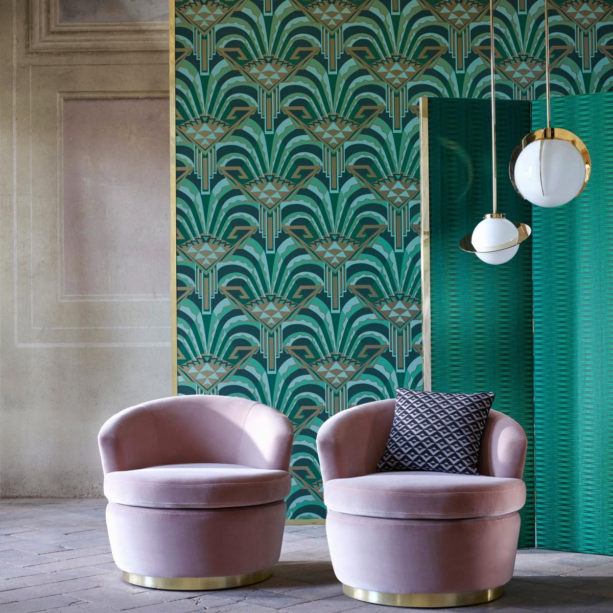Conway Wallpaper 312745 by Zoffany in Poison Green Roll – image 1
