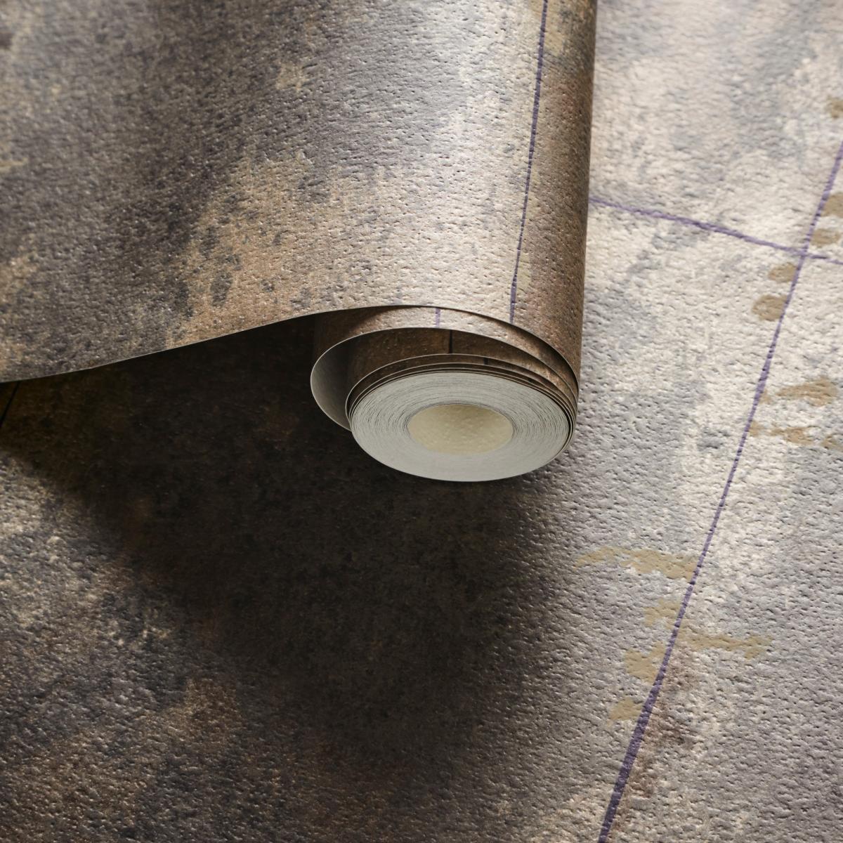 Igneous Wallpaper W0151 01 by Clarke and Clarke in Bronze Brown Roll – image 2