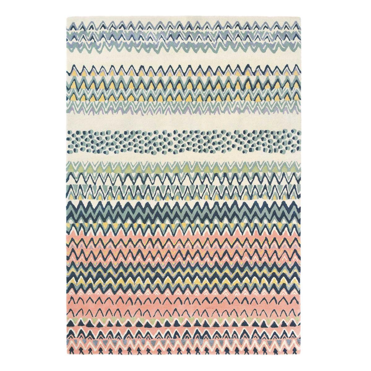 Saffron Wool Rugs 160802 by Ted Baker in Pink – image 2