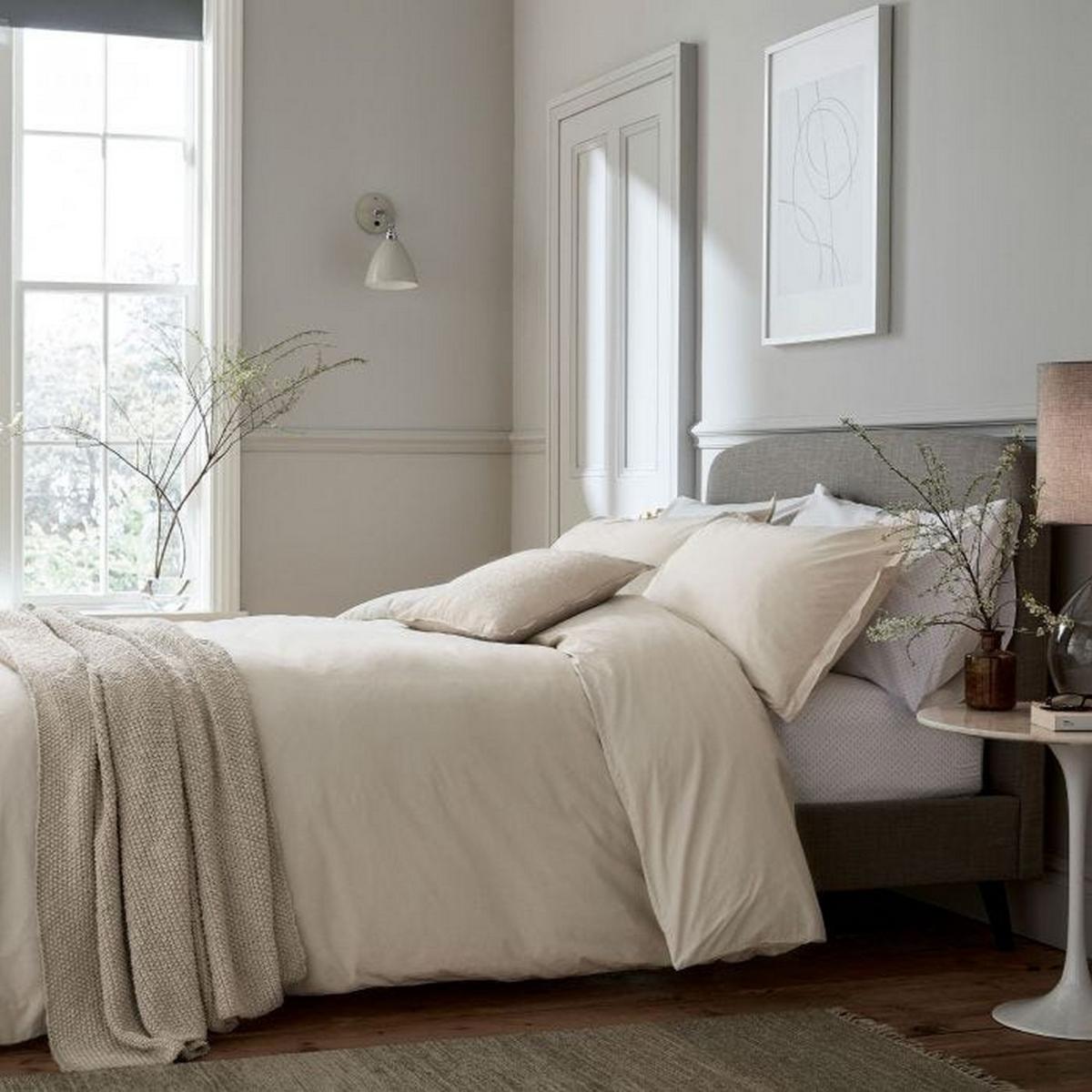 Drift Organic Knit Throw By Murmur in Linen Cream 130x170cm – image 3