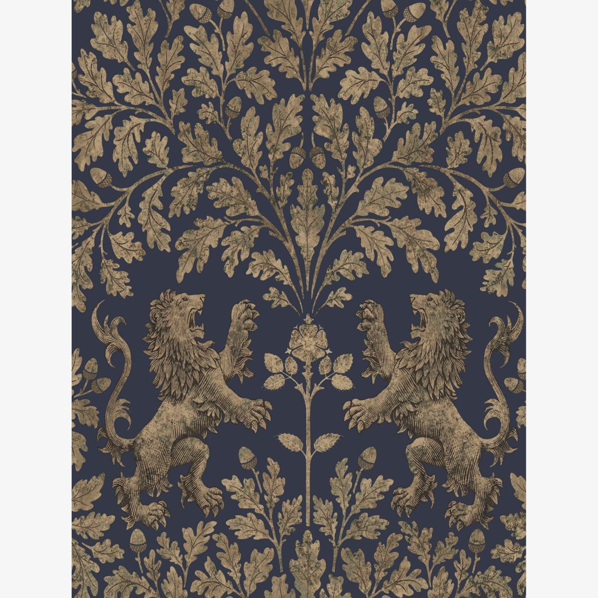 Boscobel Oak Wallpaper 116 10039 by Cole & Son in Metallic GilverRoll