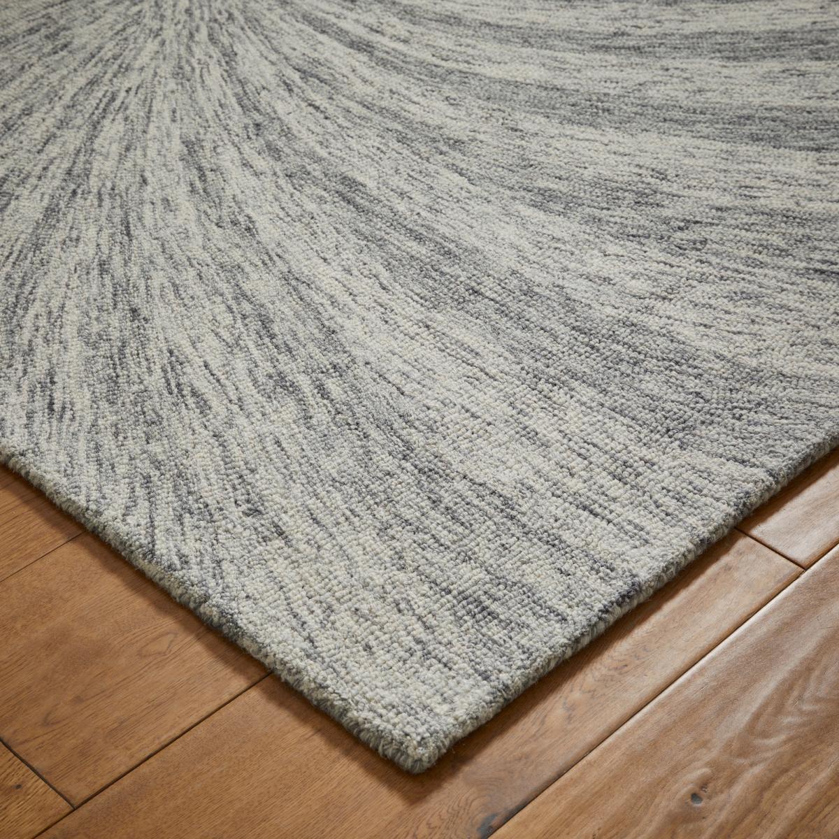 Elements Abstract Paradox Wool Rug in Grey160x235cm – image 3