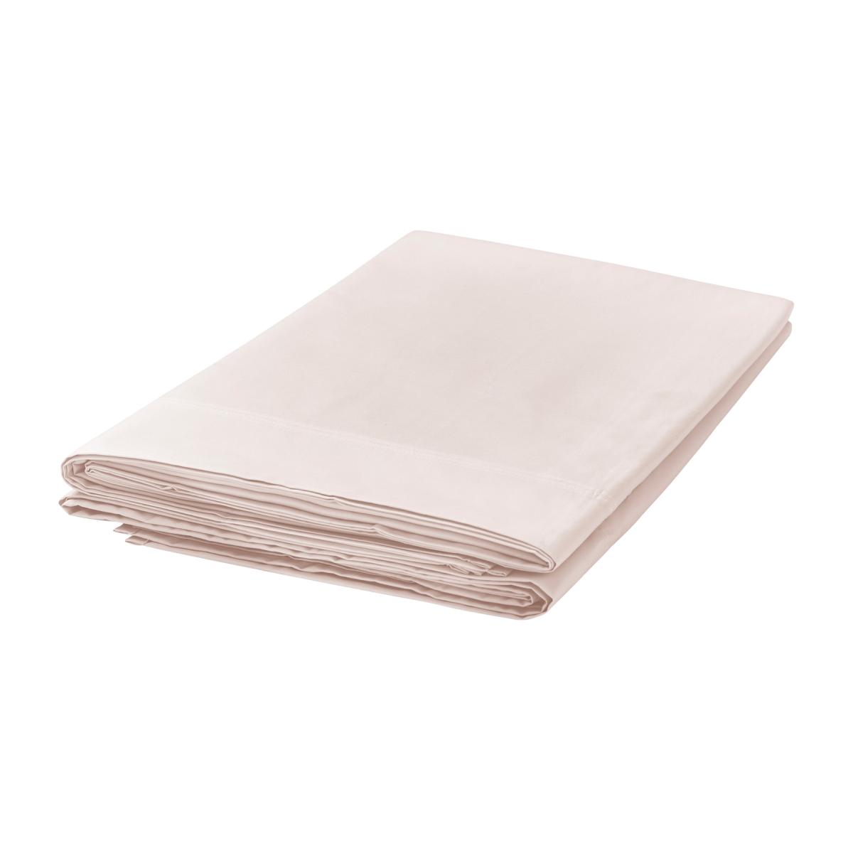 Plain Dye Flat Sheet By Bedeck of Belfast in Tuberose Pink 230x260cm