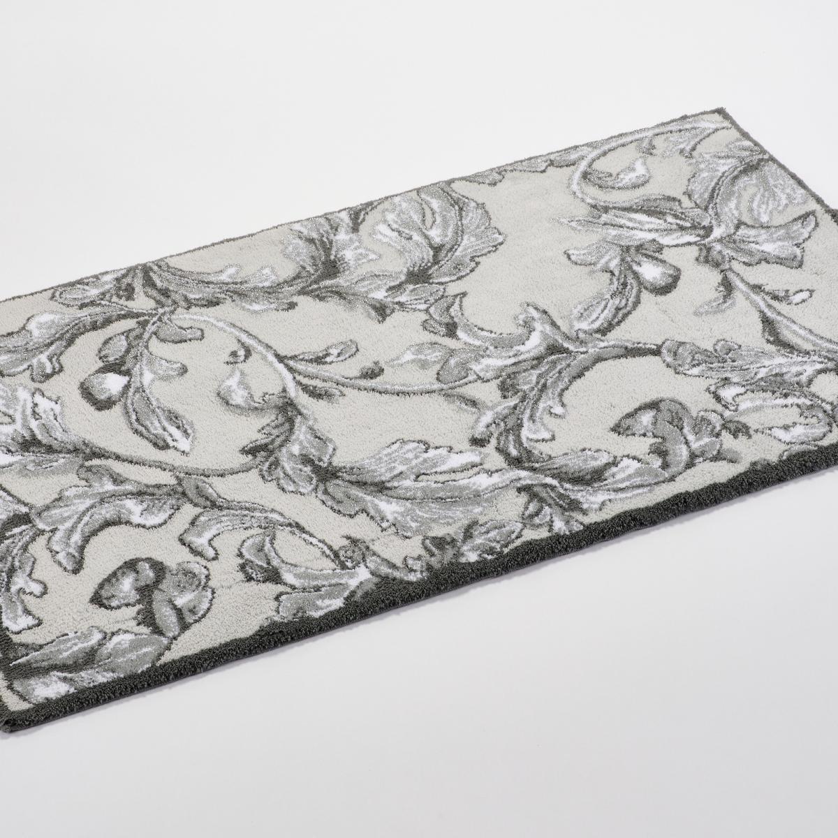 Castel 900 Leaf Bath Mat in Grey by Designer Abyss & Habidecor 70x120cm – image 4