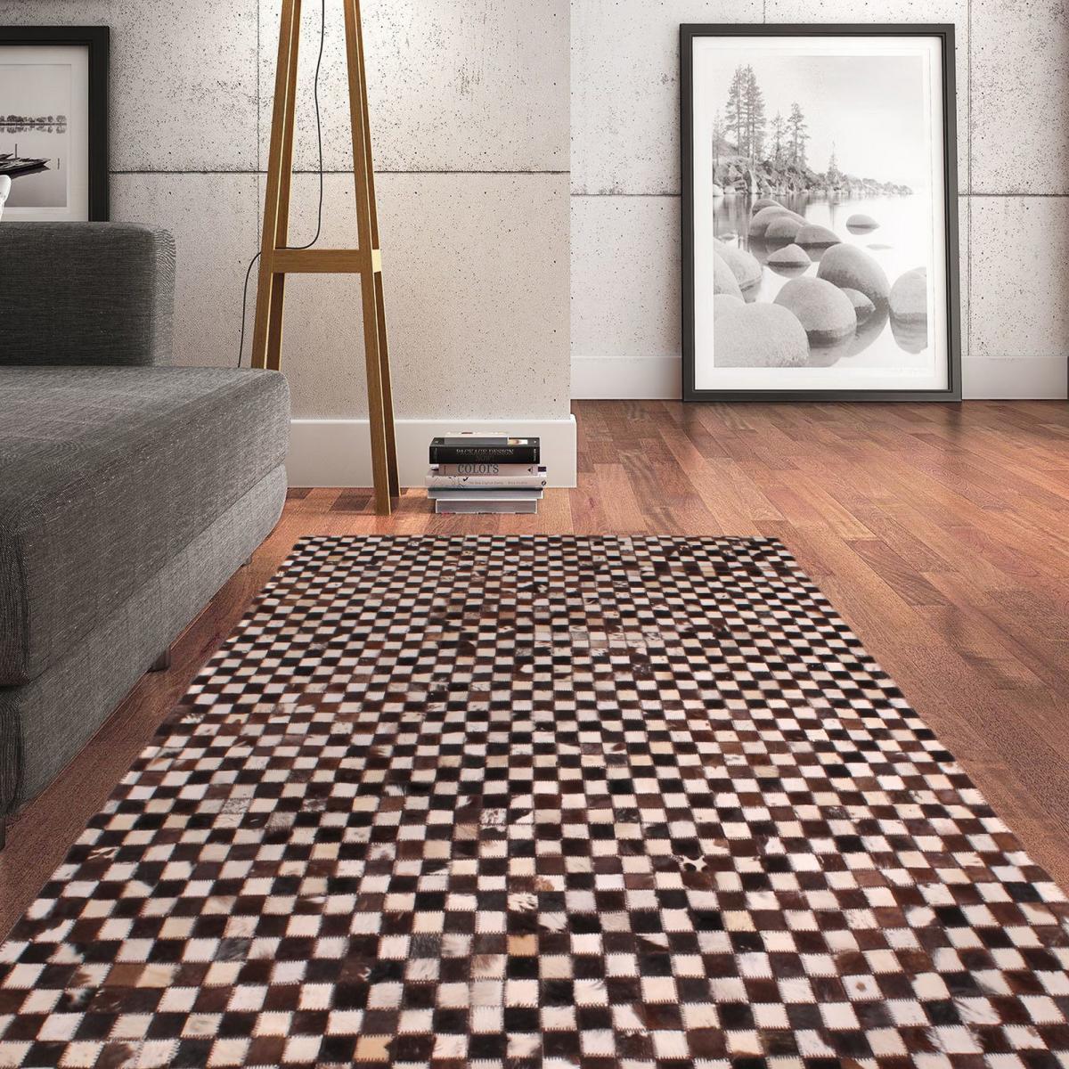 Cowhide Patchwork Rugs in Multi – image 2