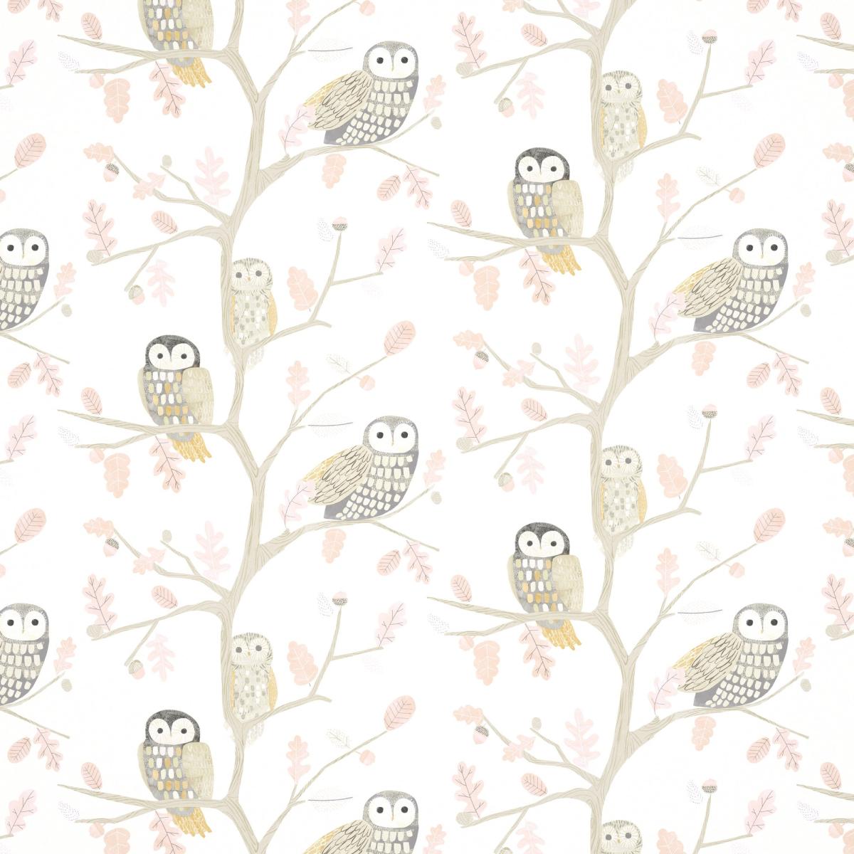 Little Owls Wallpaper 112628 by Harlequin in Powder Pink Roll – image 2