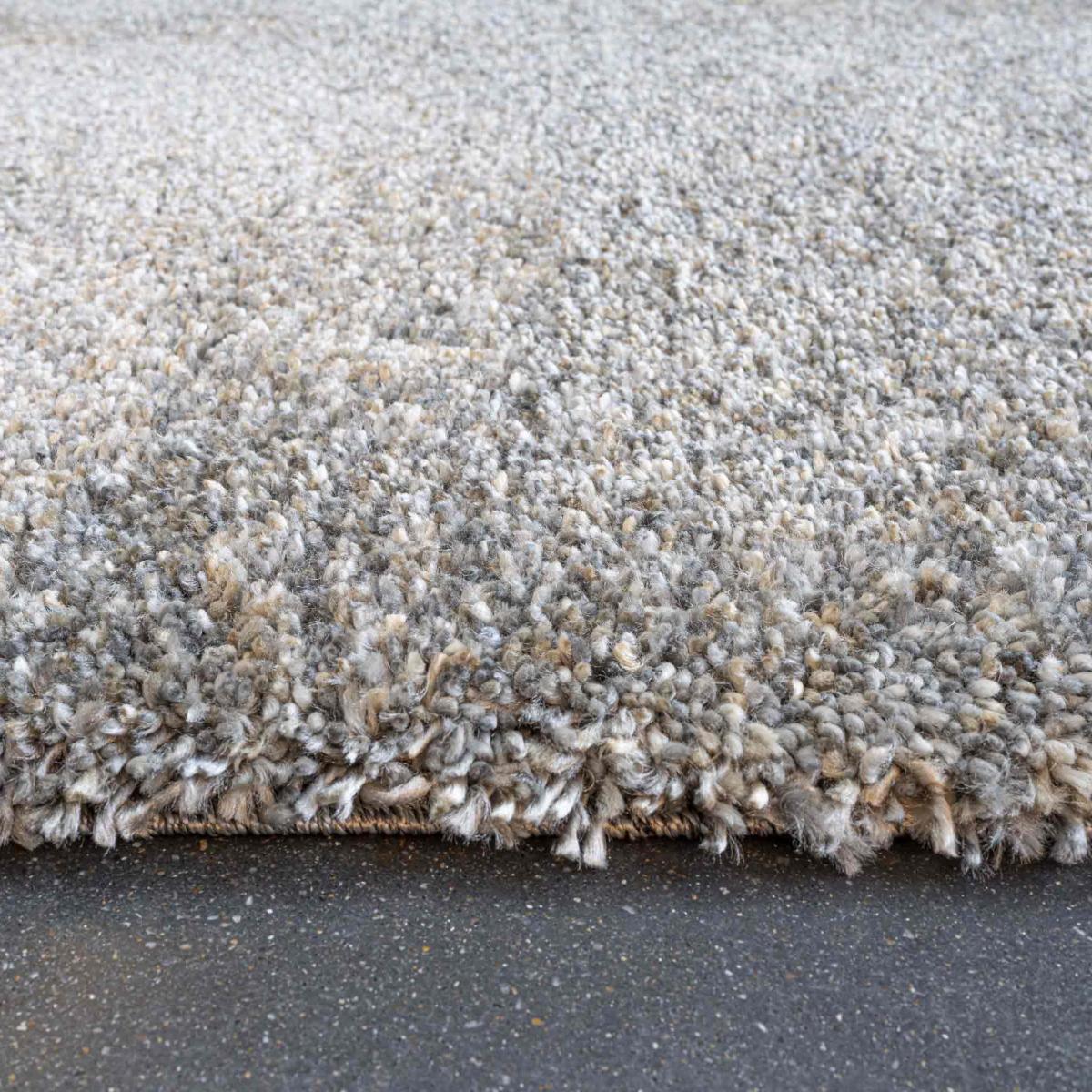 Coral Modern Speckled Shaggy Rugs 24001 3292 in Mid Grey240x340cm – image 2