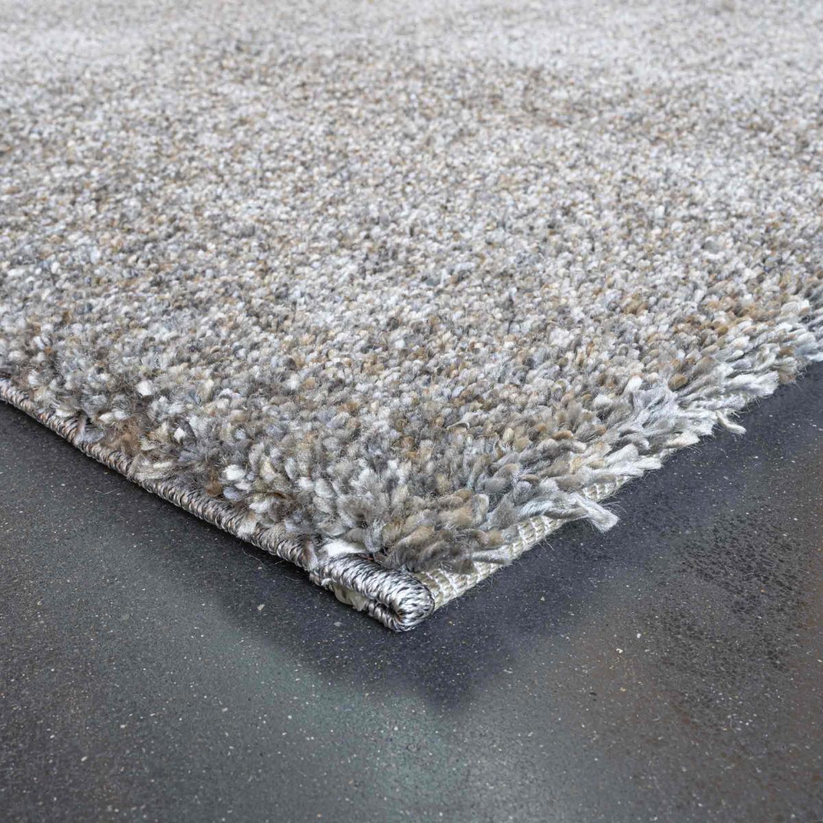 Coral Modern Speckled Shaggy Rugs 24001 3292 in Mid Grey240x340cm – image 3
