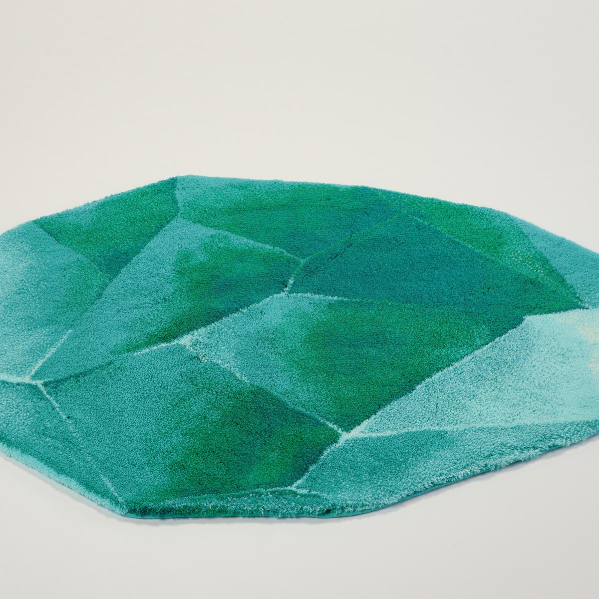 Emerald 302 Gemstone Bath Mat in Lagoon Green by Abyss & Habidecor 75x125cm – image 4