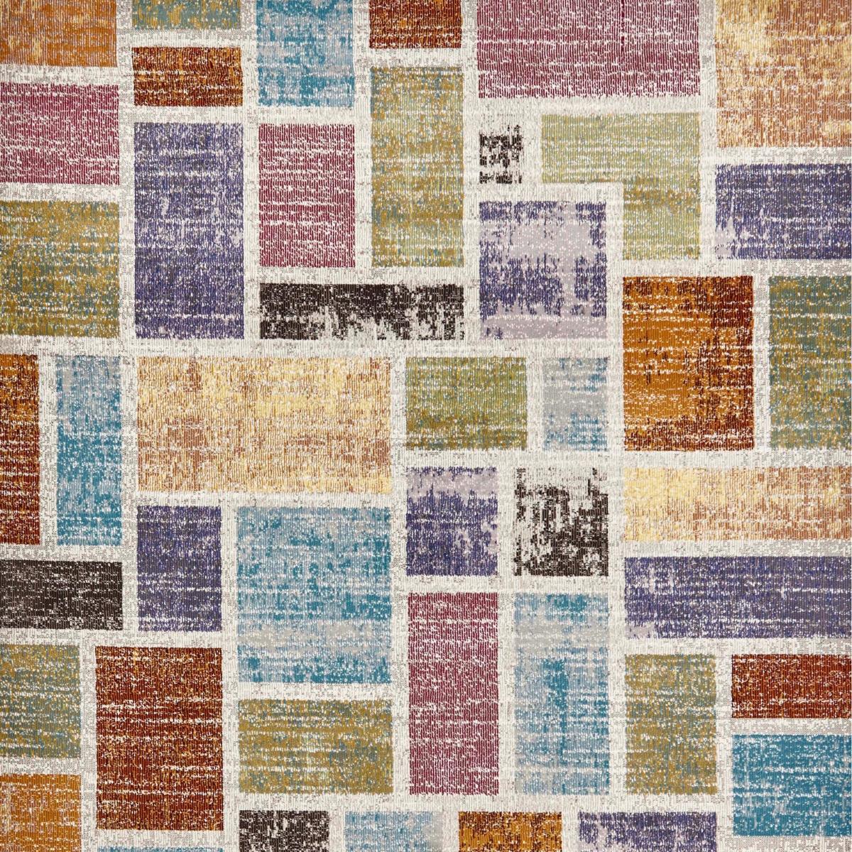 16th Avenue Multi-coloured Block Hallway Runner Rug 37A&nbsp;60x230cm – image 3