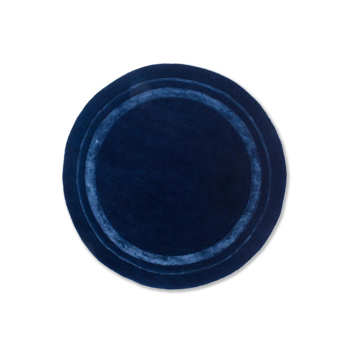 Redbrook 081808 Circle Rug by Laura Ashley in Midnight Blue 150x150cm – image 5