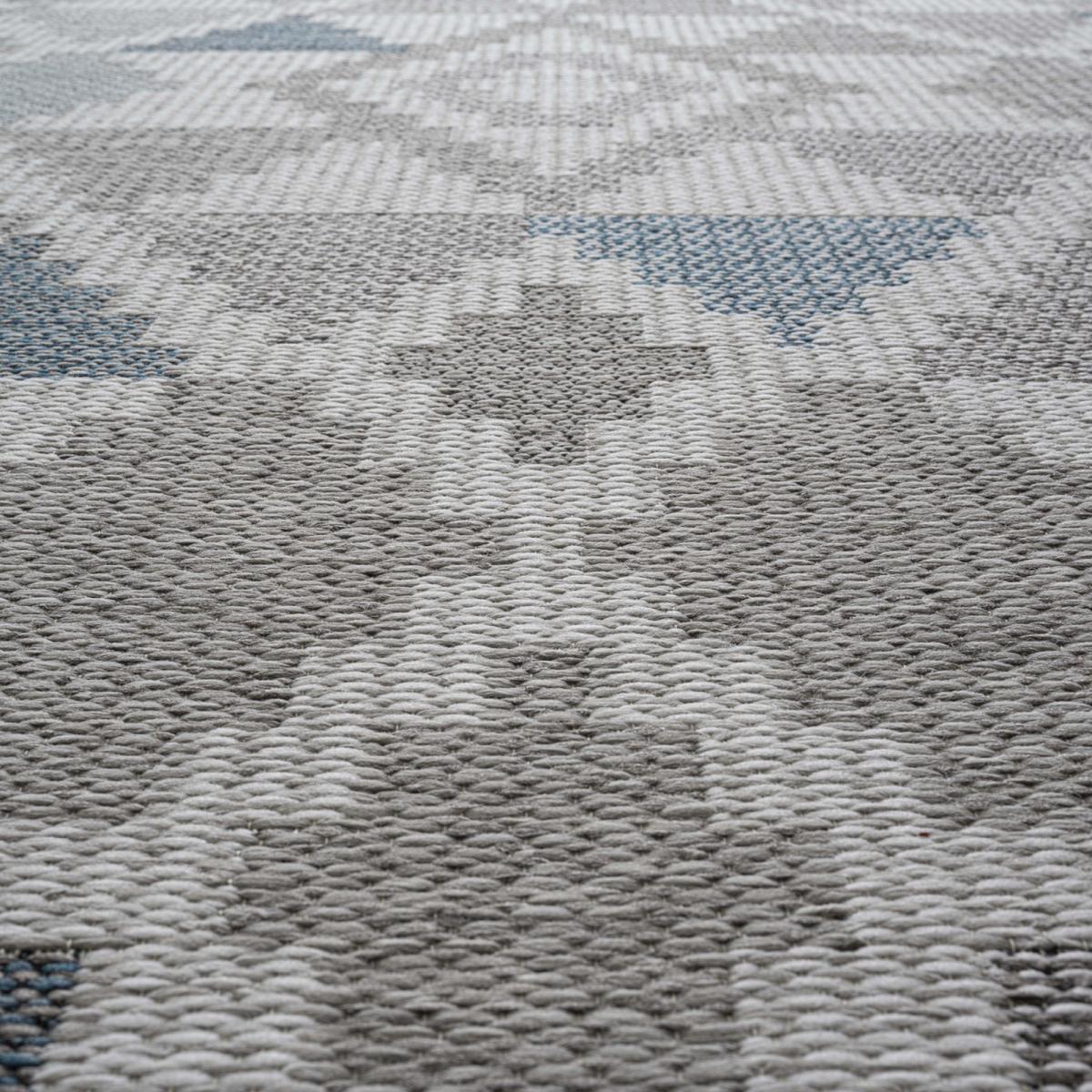 Brighton Flatweave Indoor Outdoor Rugs 98053 5042 in Grey Blue120x170cm – image 3