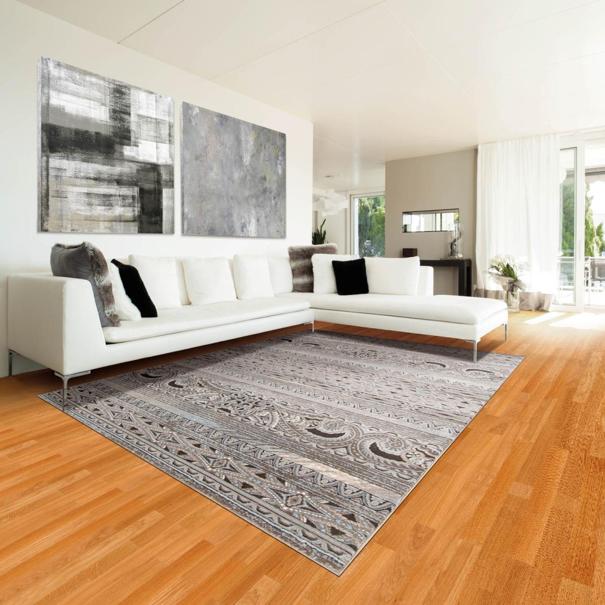 Karma Rugs KRM03 in Stone – image 1