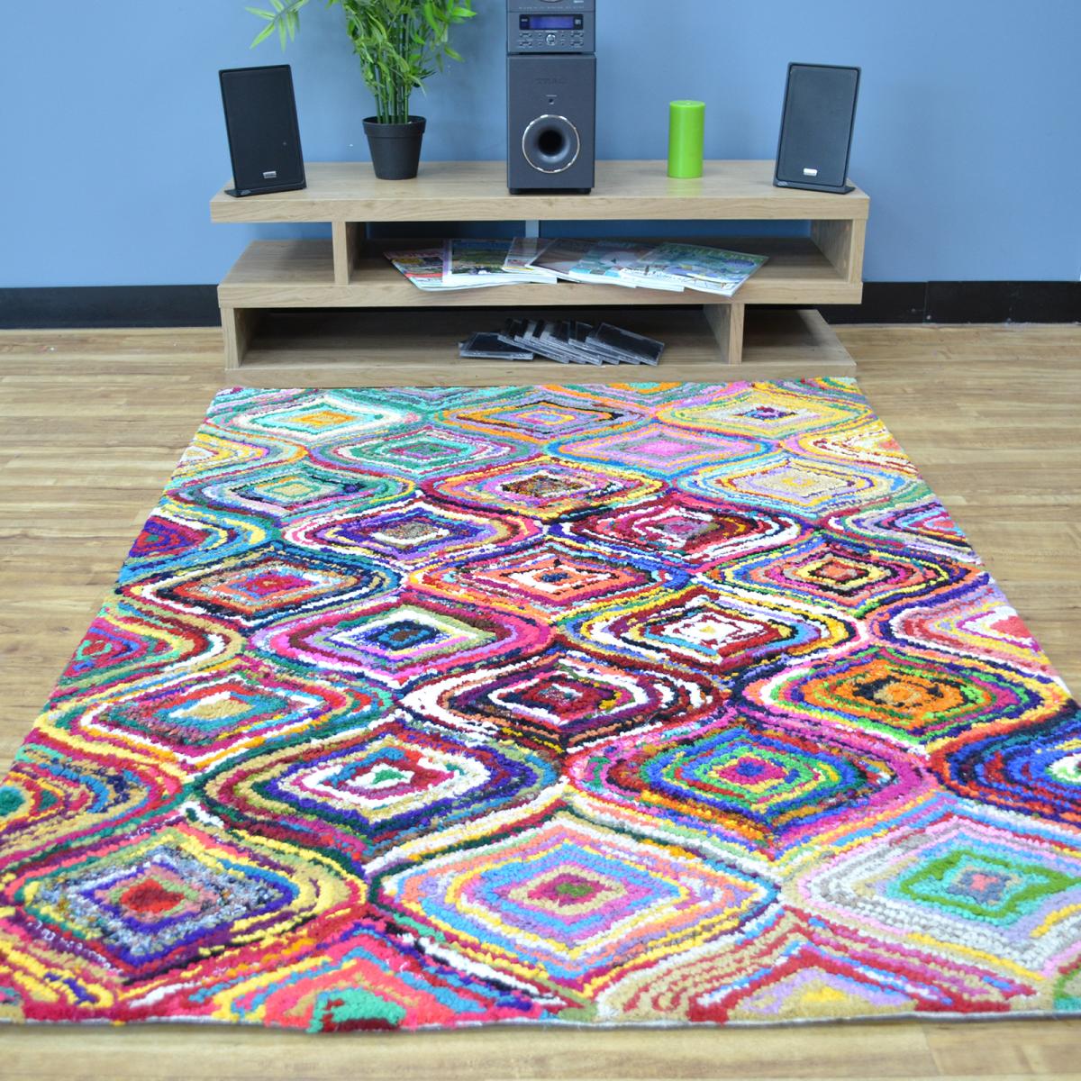 Cotton Chindi Aston Multicoloured Rugs 05 120x170cm – image 5