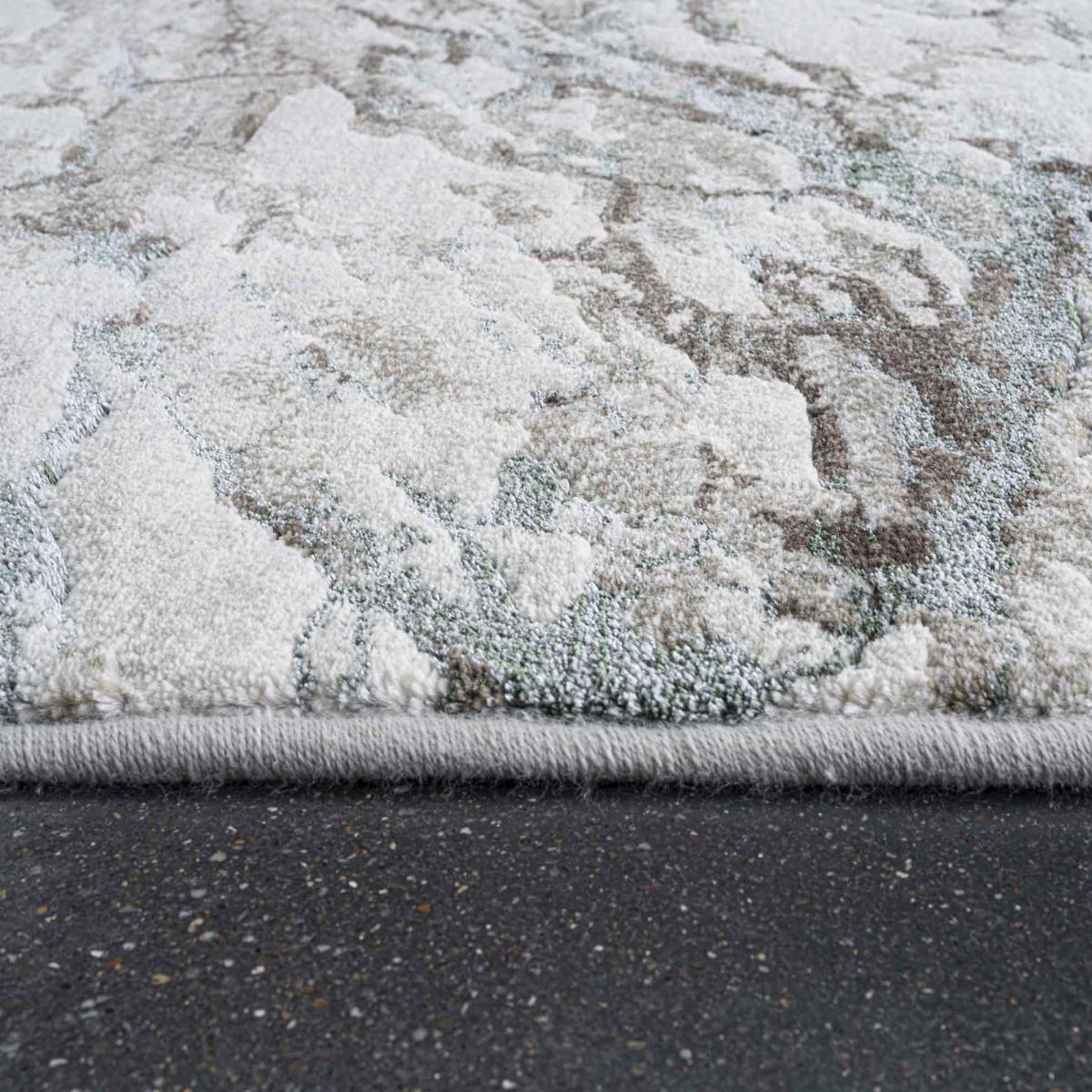 Quartz Modern Abstract Rugs 83001 6141 in Green 160x230cm – image 3