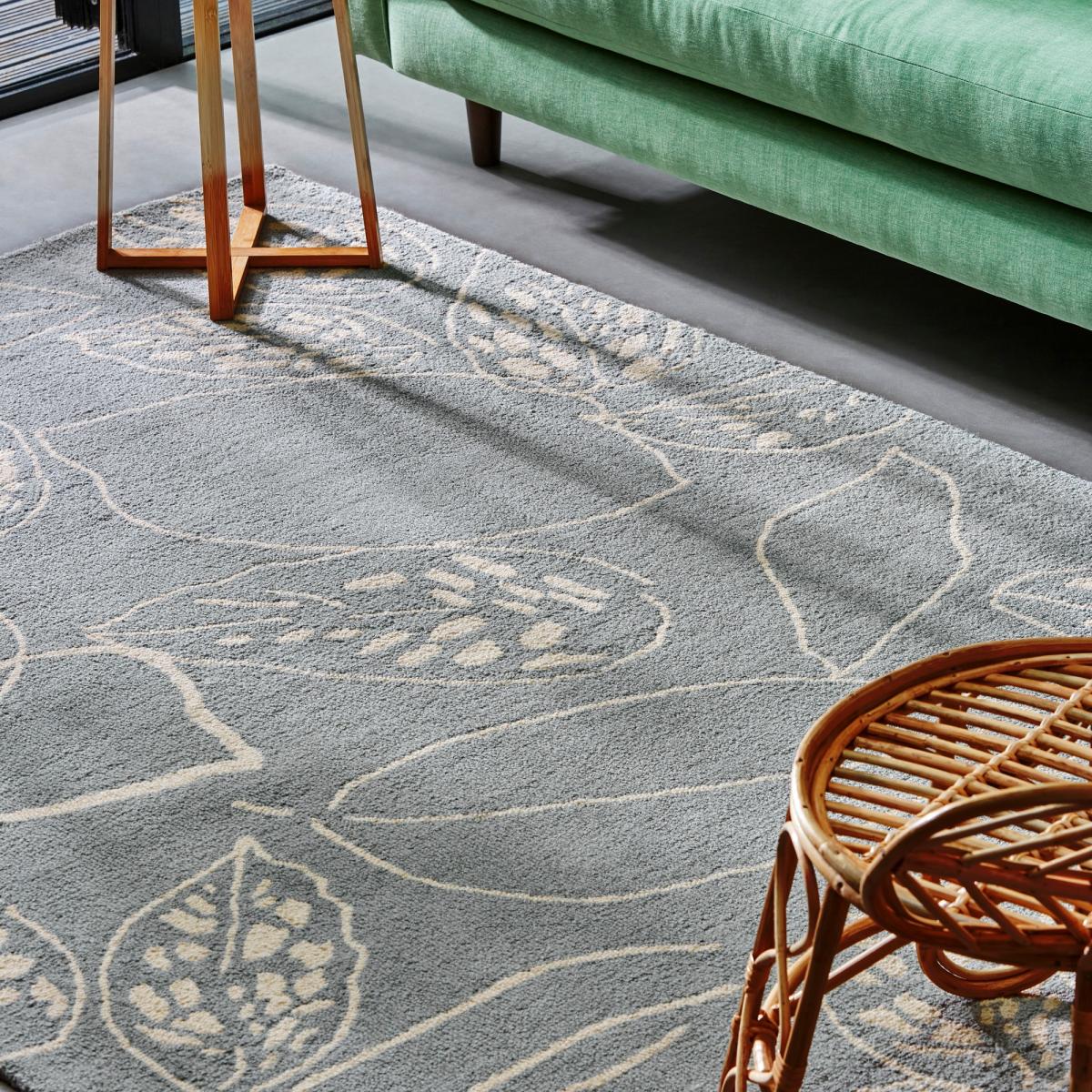 Orto 125404 Wool Rugs by Scion in Frost Grey200x280cm – image 2