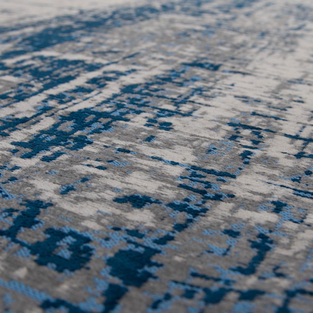 Louis De Poortere Modern Abstract Mad Men Griff Rug 8421 in Bronx Azurite 200x280cm – image 4