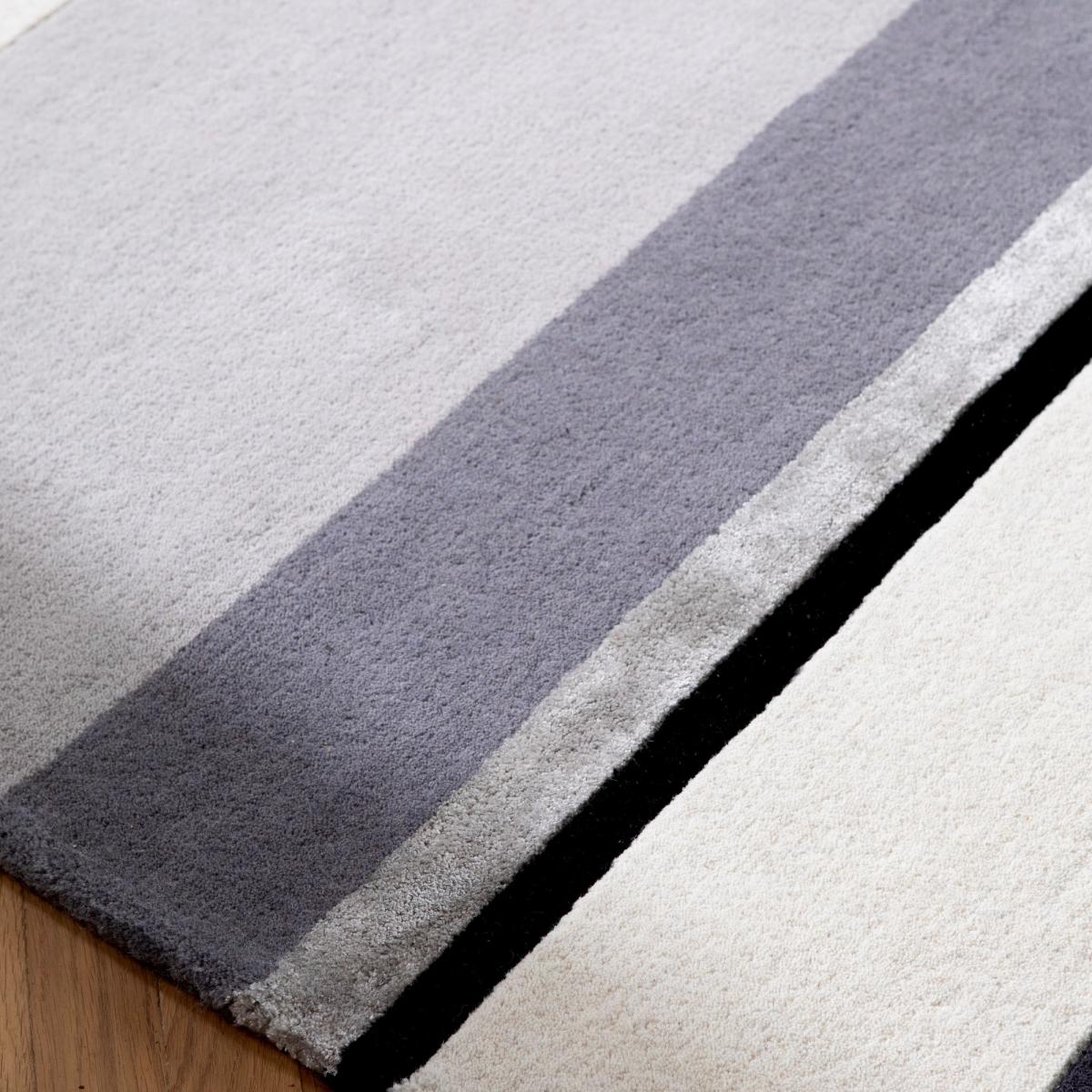 Eaton Striped 081004 Rug by Laura Ashley in Charcoal Grey 170x240cm – image 2