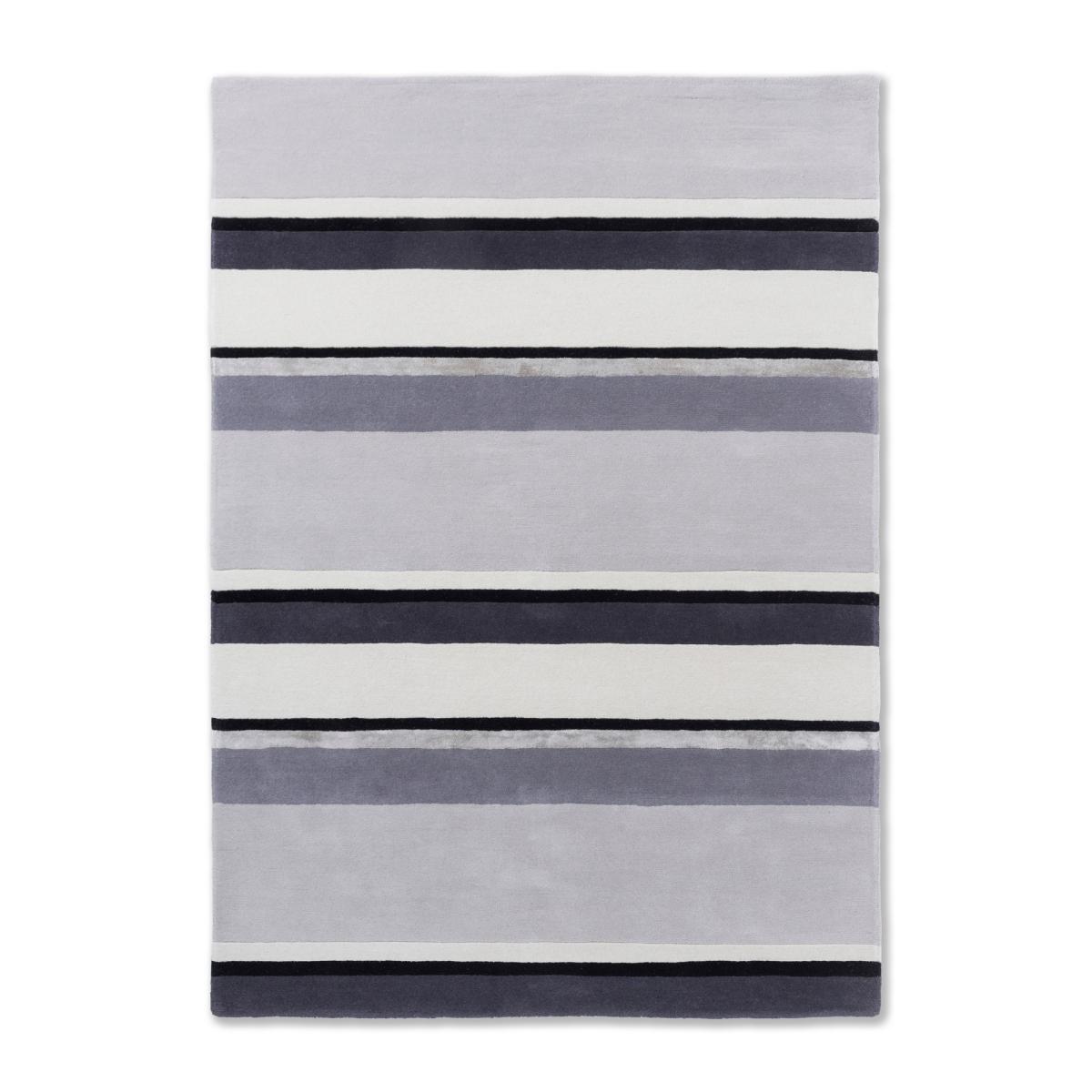 Eaton Striped 081004 Rug by Laura Ashley in Charcoal Grey 170x240cm – image 5