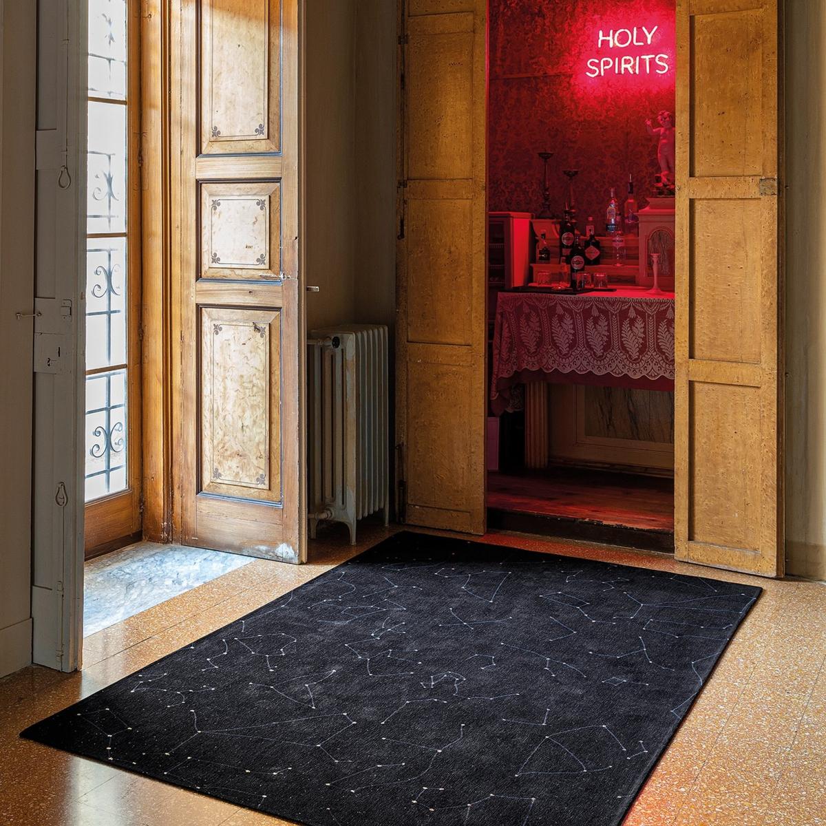 Celestial 9059 Night Sky Black Rugs by Designer Christian Fischbacher from Louis De Poortere 240x340cm – image 2