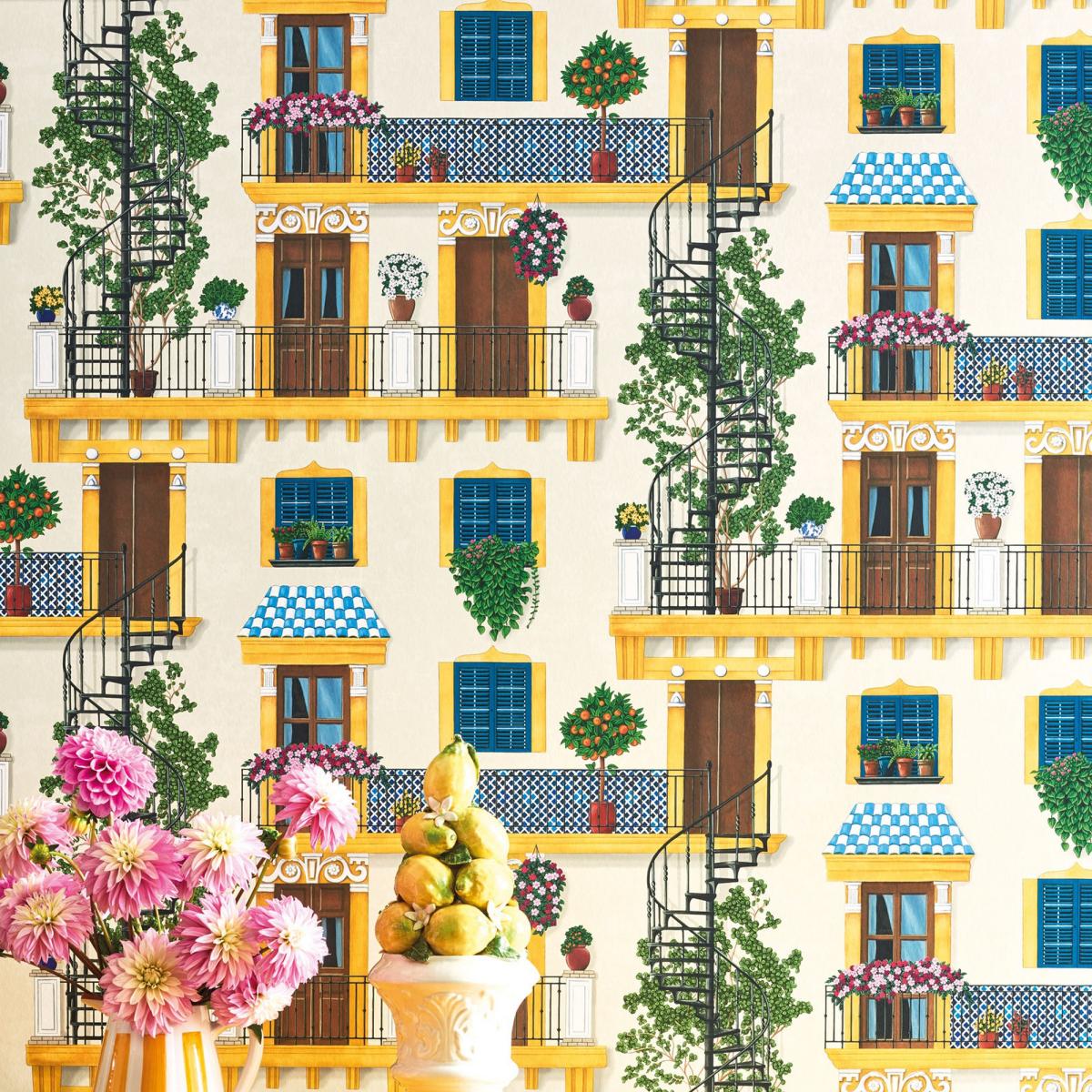 Alfaro Wallpaper 117 4010 by Cole & Son in White Multi Roll – image 2