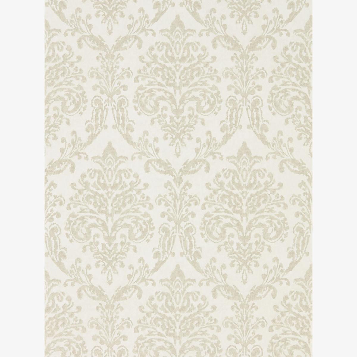 Riverside Damask Wallpaper 216287 by Sanderson in Oyster Pearl White Roll