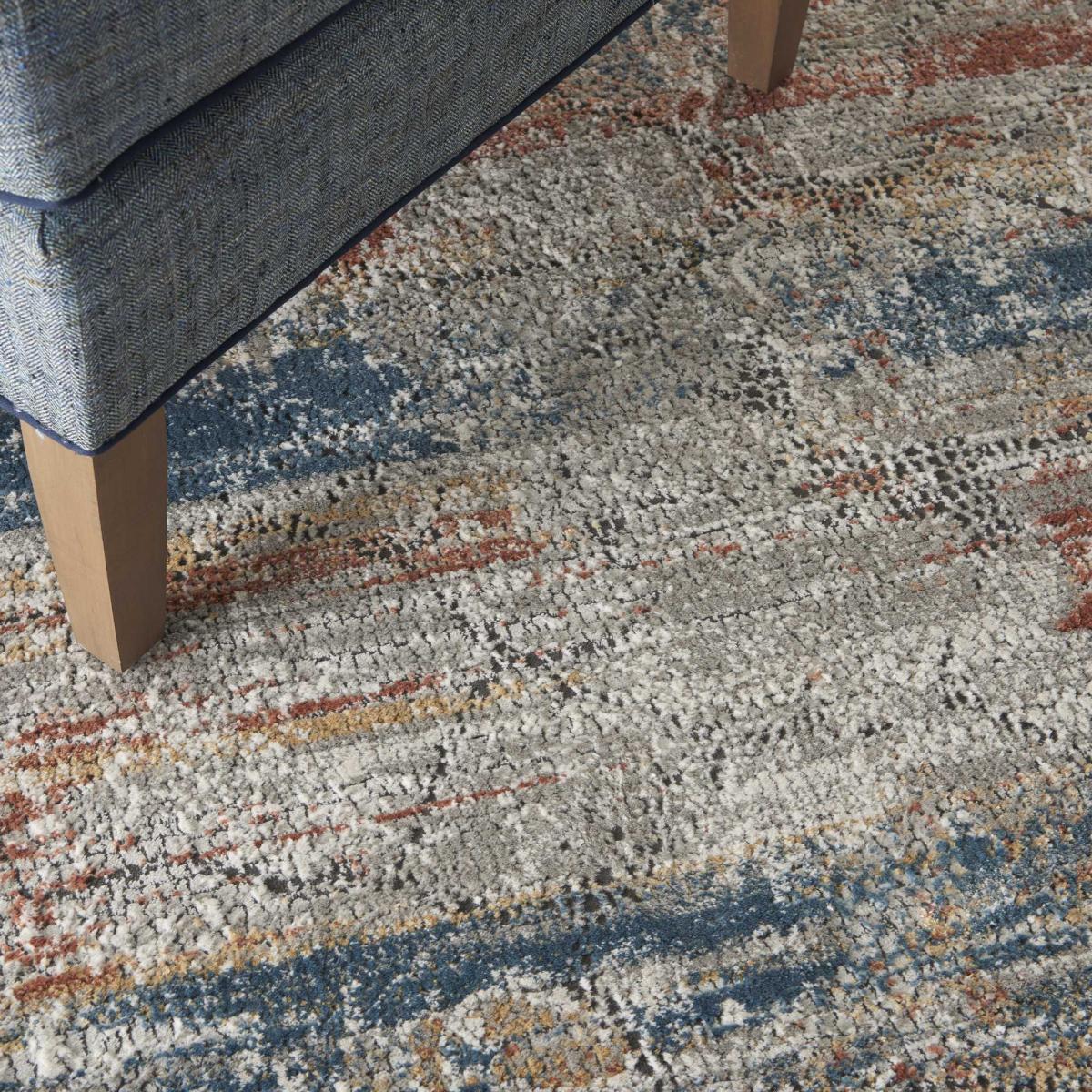 Rustic Textures RUS11 Abstract Rugs in Multicolour 160x221cm – image 2
