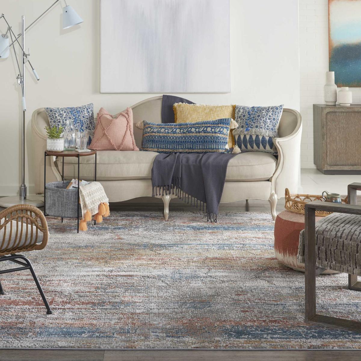 Rustic Textures RUS11 Abstract Rugs in Multicolour 160x221cm – image 4