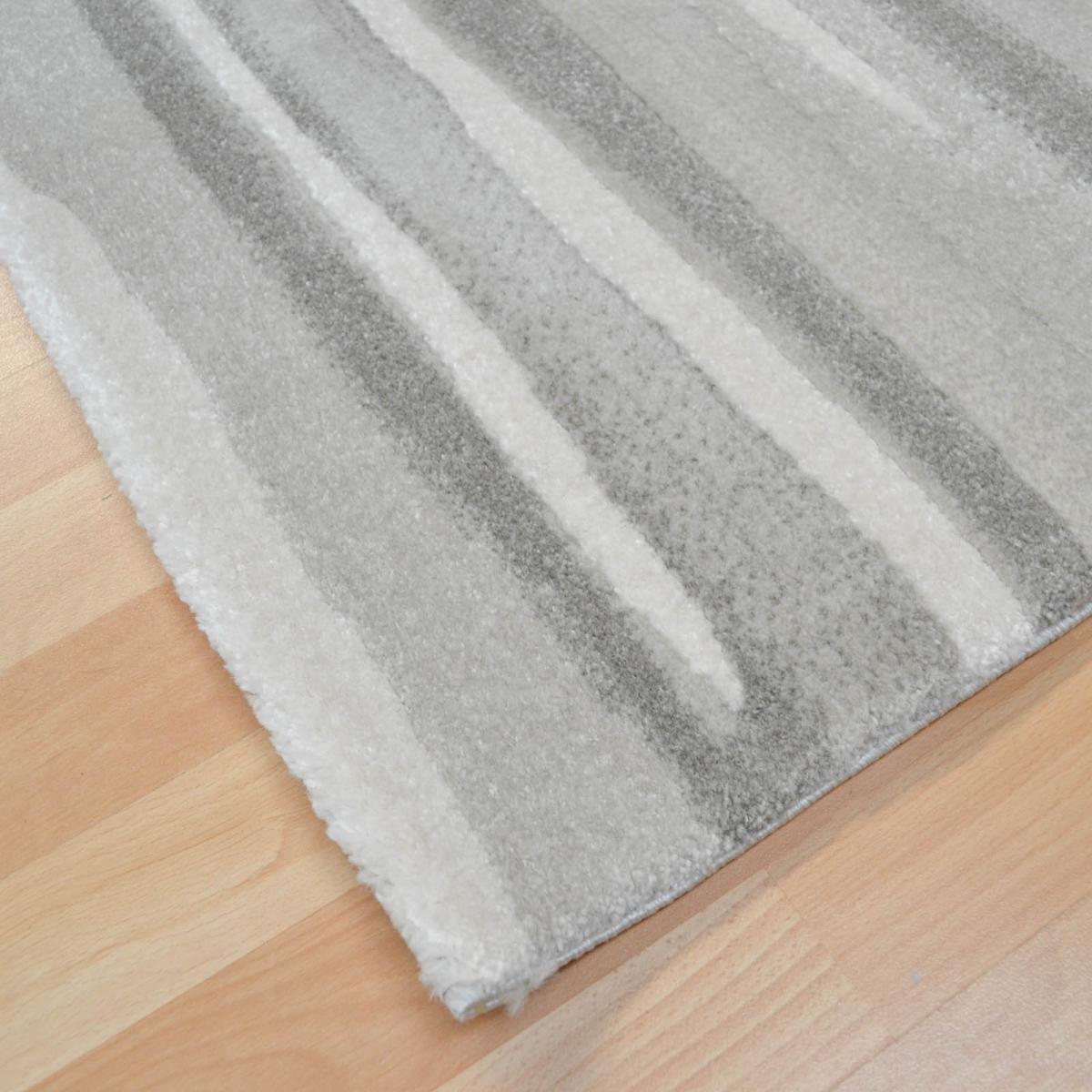 Echo Broken Stripe Rugs EC05 in Pearl – image 2