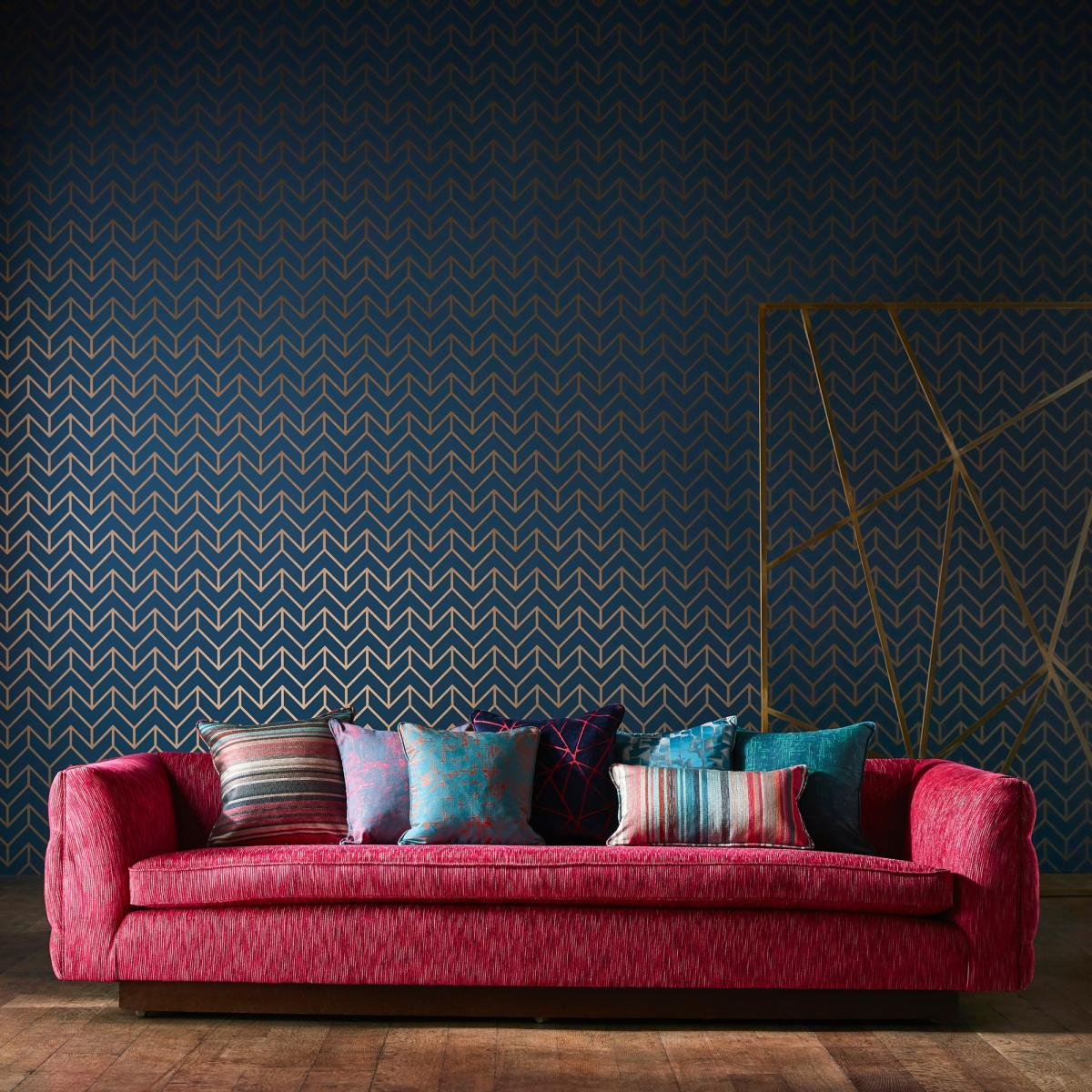 Tessellation Wallpaper 111986 by Harlequin in Marine CopperRoll – image 2
