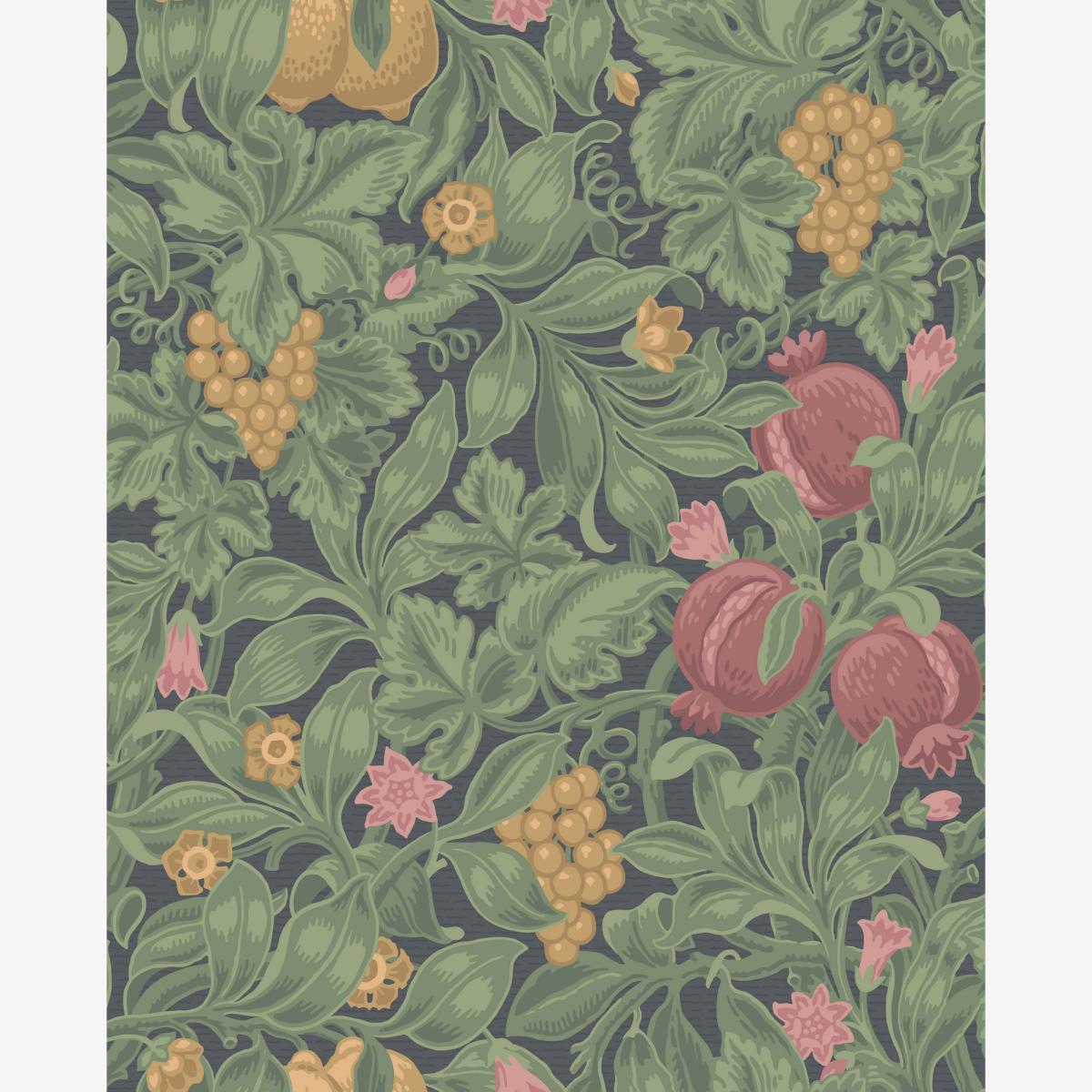 Vines of Pomona Wallpaper 116 2008 by Cole & Son in Crimson and OliveRoll