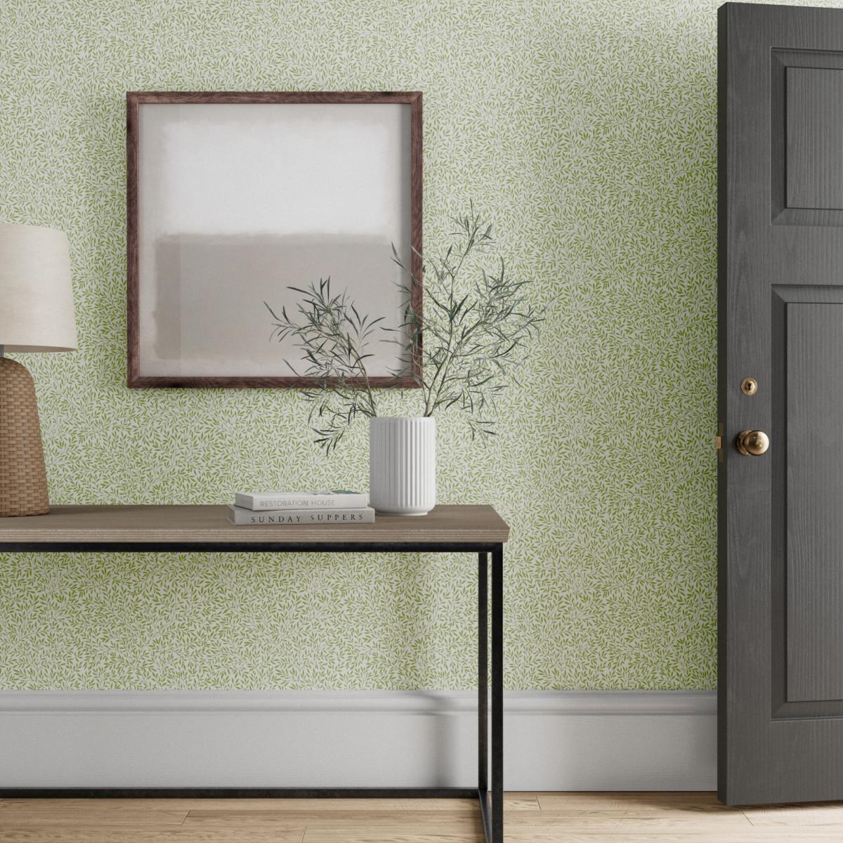 Standen Wallpaper 217066 by Morris & Co in Leaf Green Roll – image 2