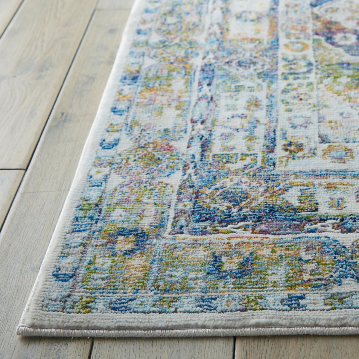 Ankara Global Traditional Persian Hallway Runners ANR07 in Blue Grey 61x183cm – image 2