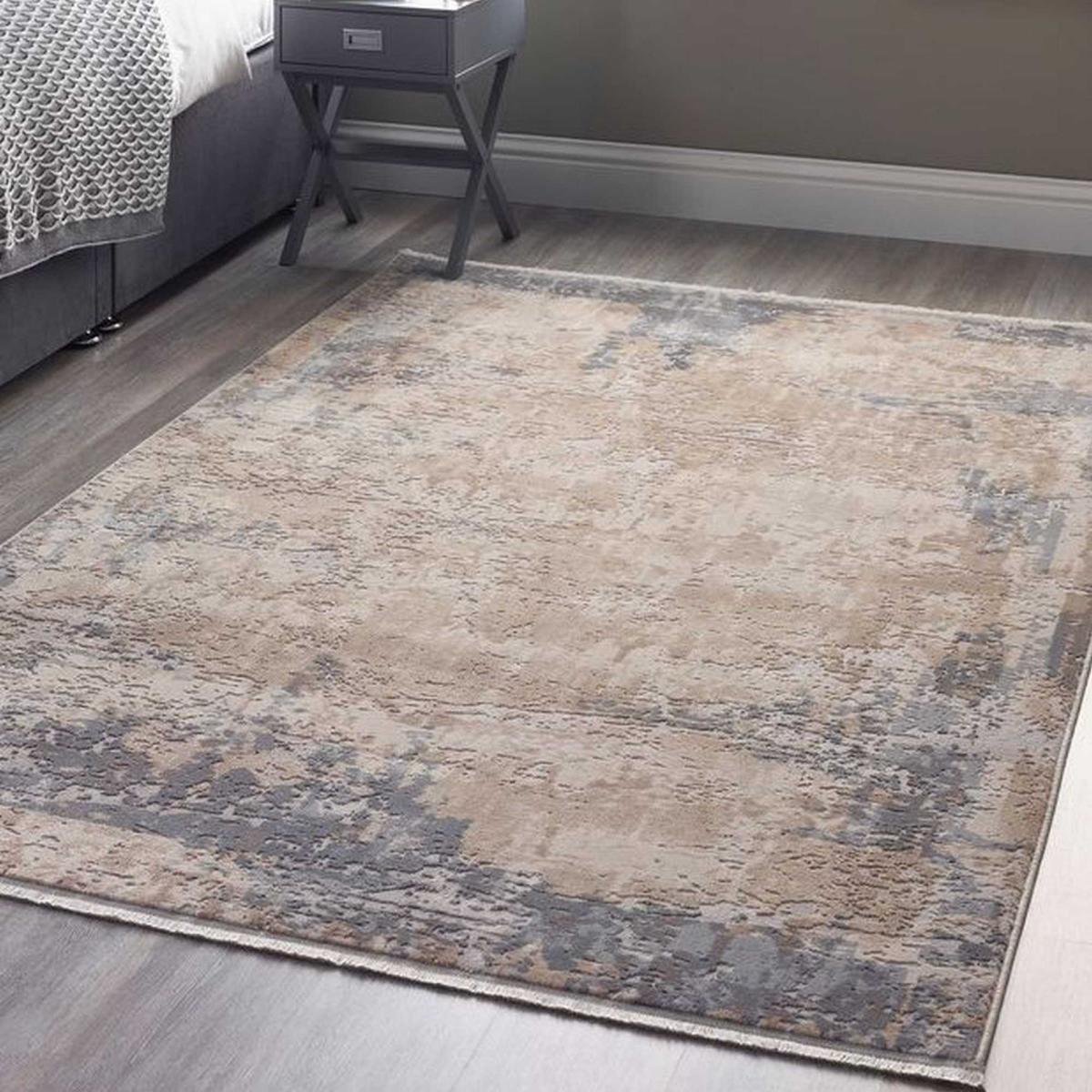 Cosimo Distressed Modern Fringe Rug in Multi – image 1