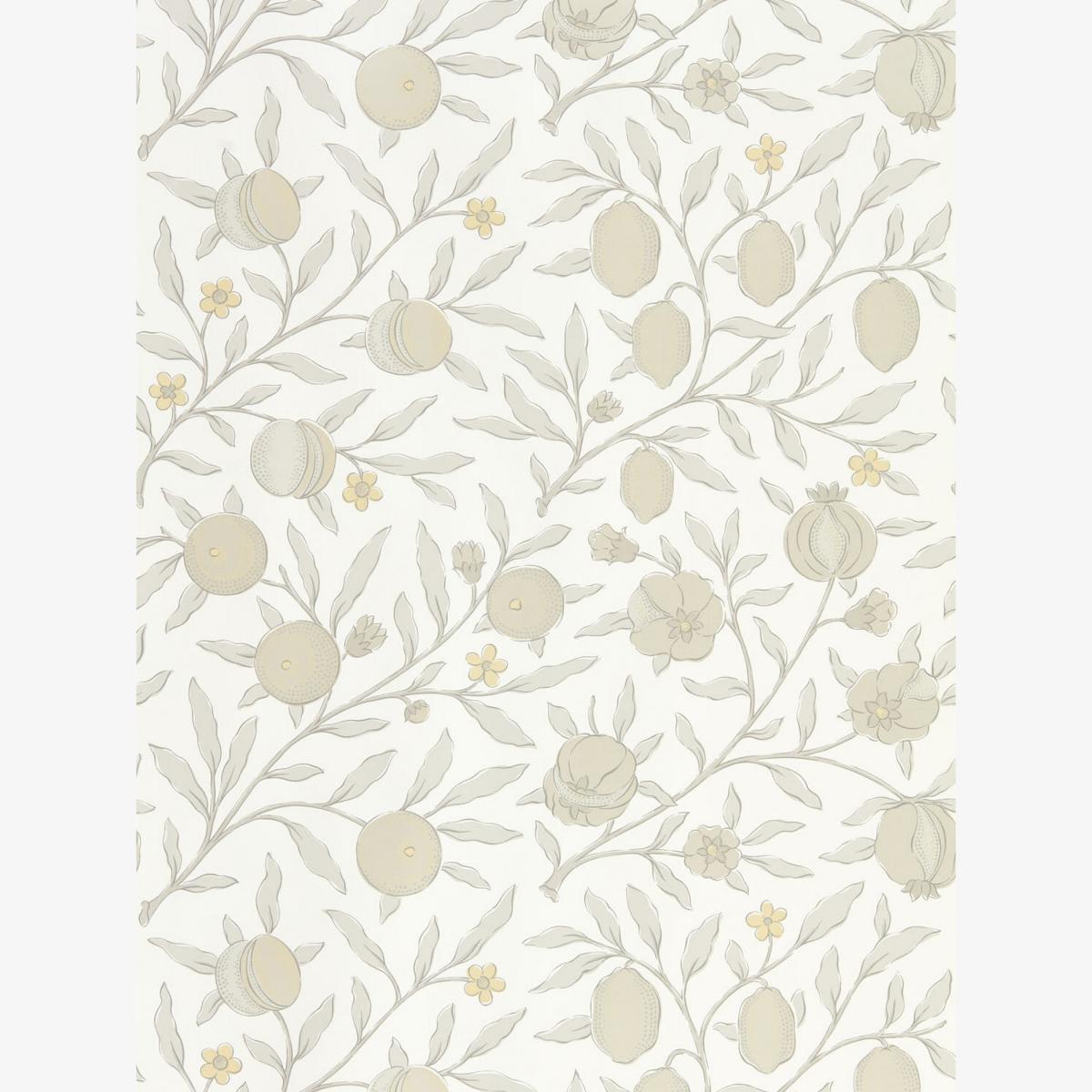 Pure Fruit Wallpaper 216542 by Morris & Co in Horned Poppy Grey Roll