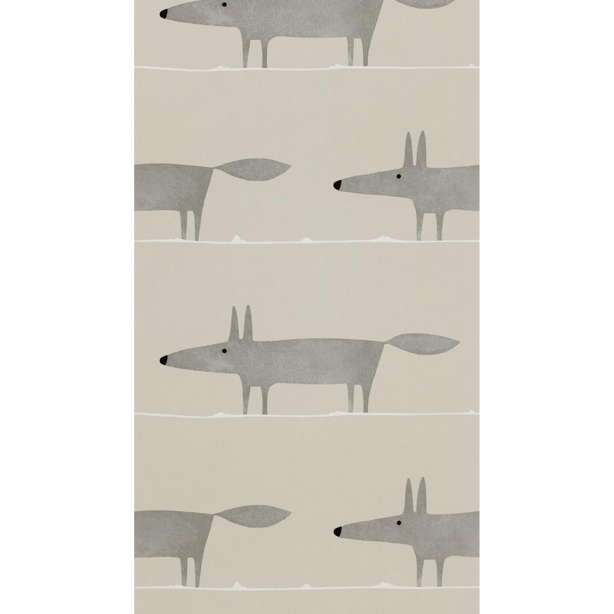 Mr Fox Wallpaper 110844 by Scion in Silver Grey Roll – image 2