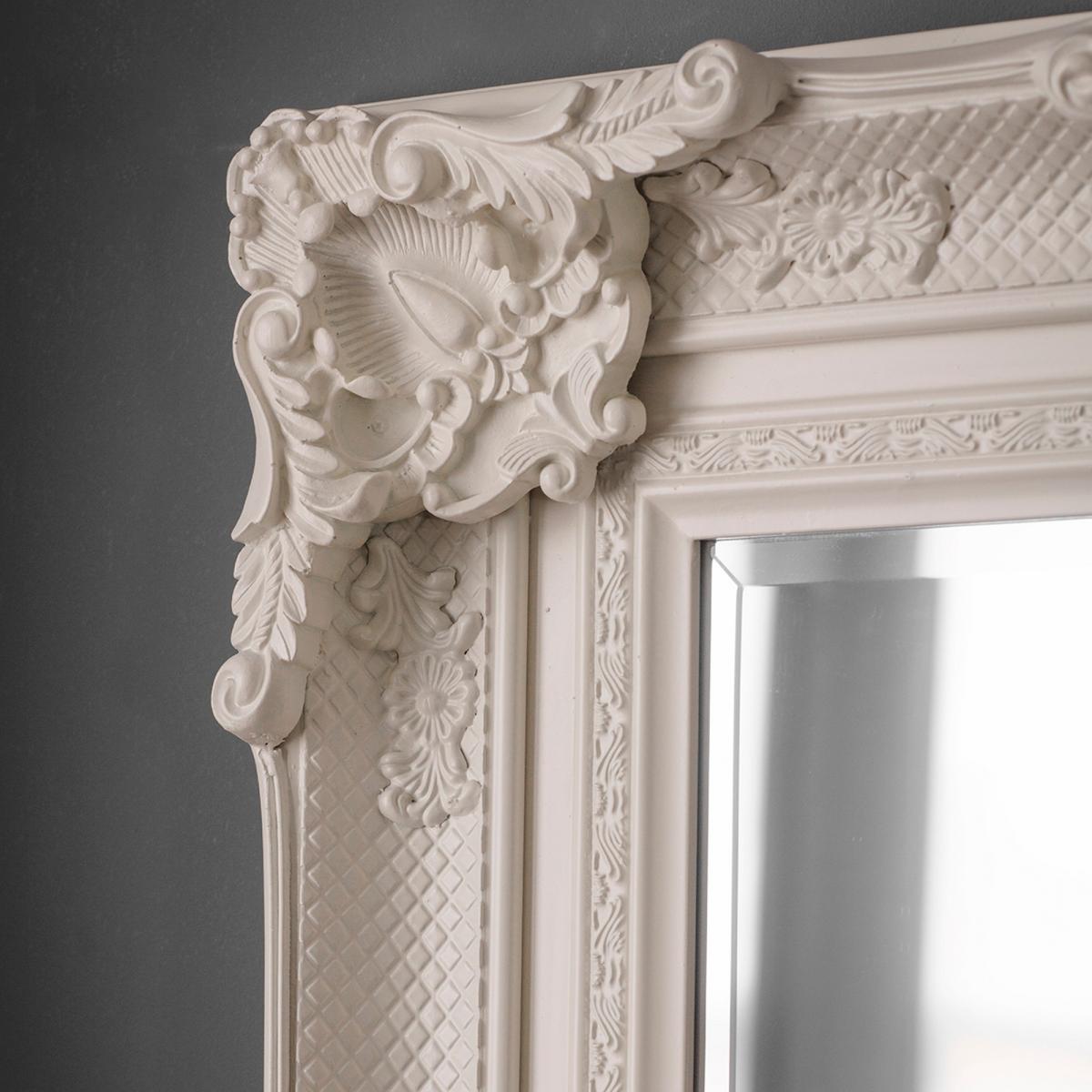 Luxe Tapi Mia Full Length Antique Leaner Mirror in Cream88x177cm – image 2