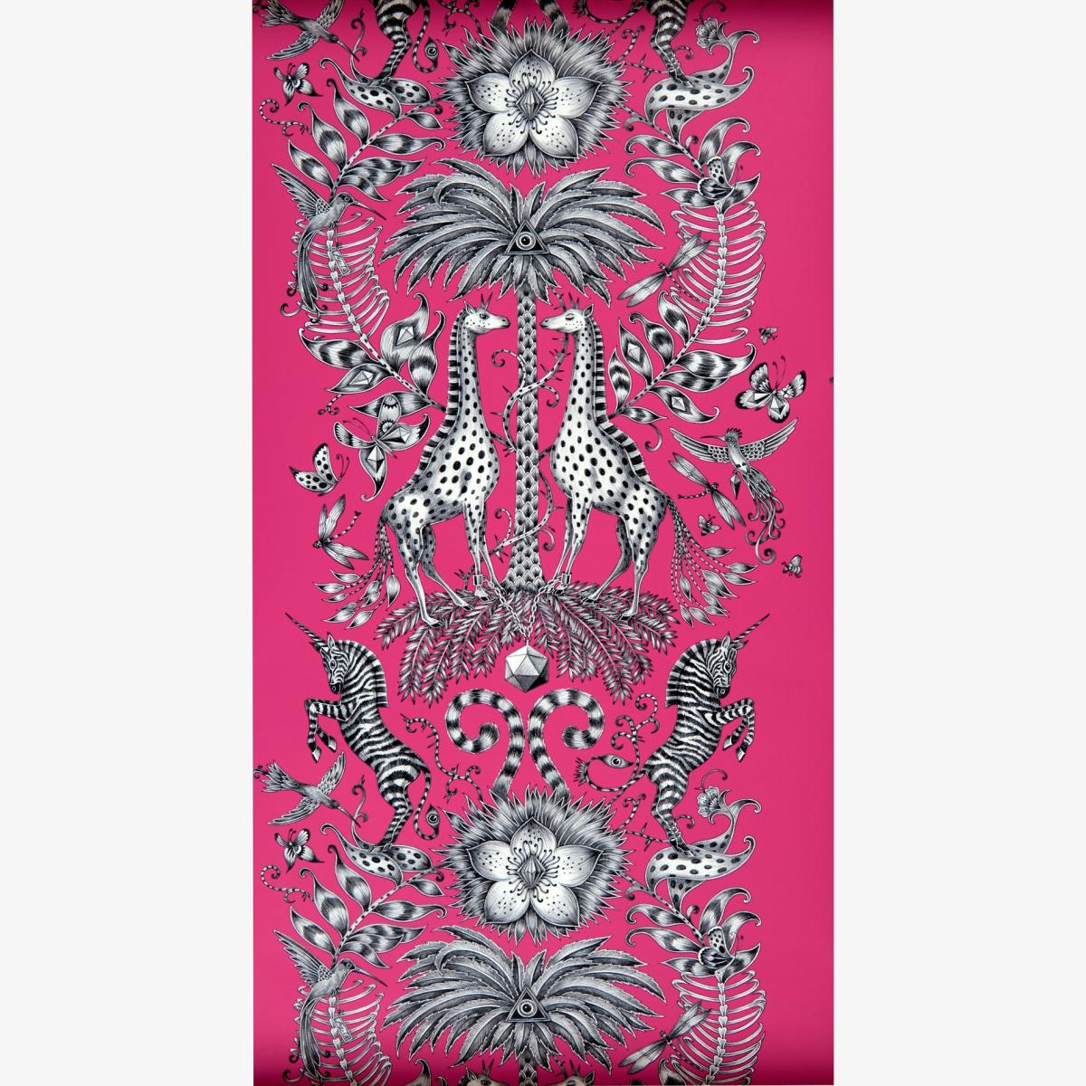 Kruger Wallpaper W0102 04 by Emma J Shipley in Magenta Pink