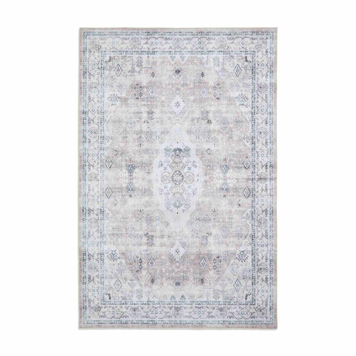 Tabriz H1156 Traditional Distressed Medallion Rugs in Rose150x230cm – image 5