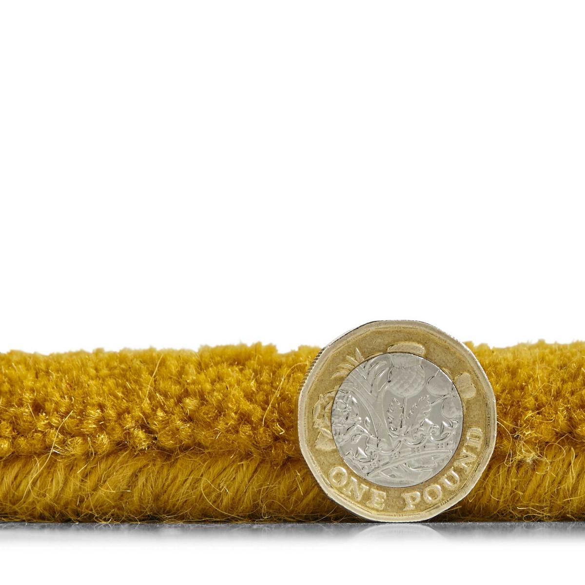 Elements EL1095 Hand Made Wool Rugs in Ochre yellow – image 3