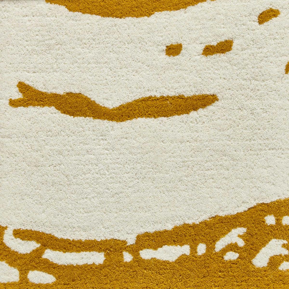 Elements EL1095 Hand Made Wool Rugs in Ochre yellow – image 4