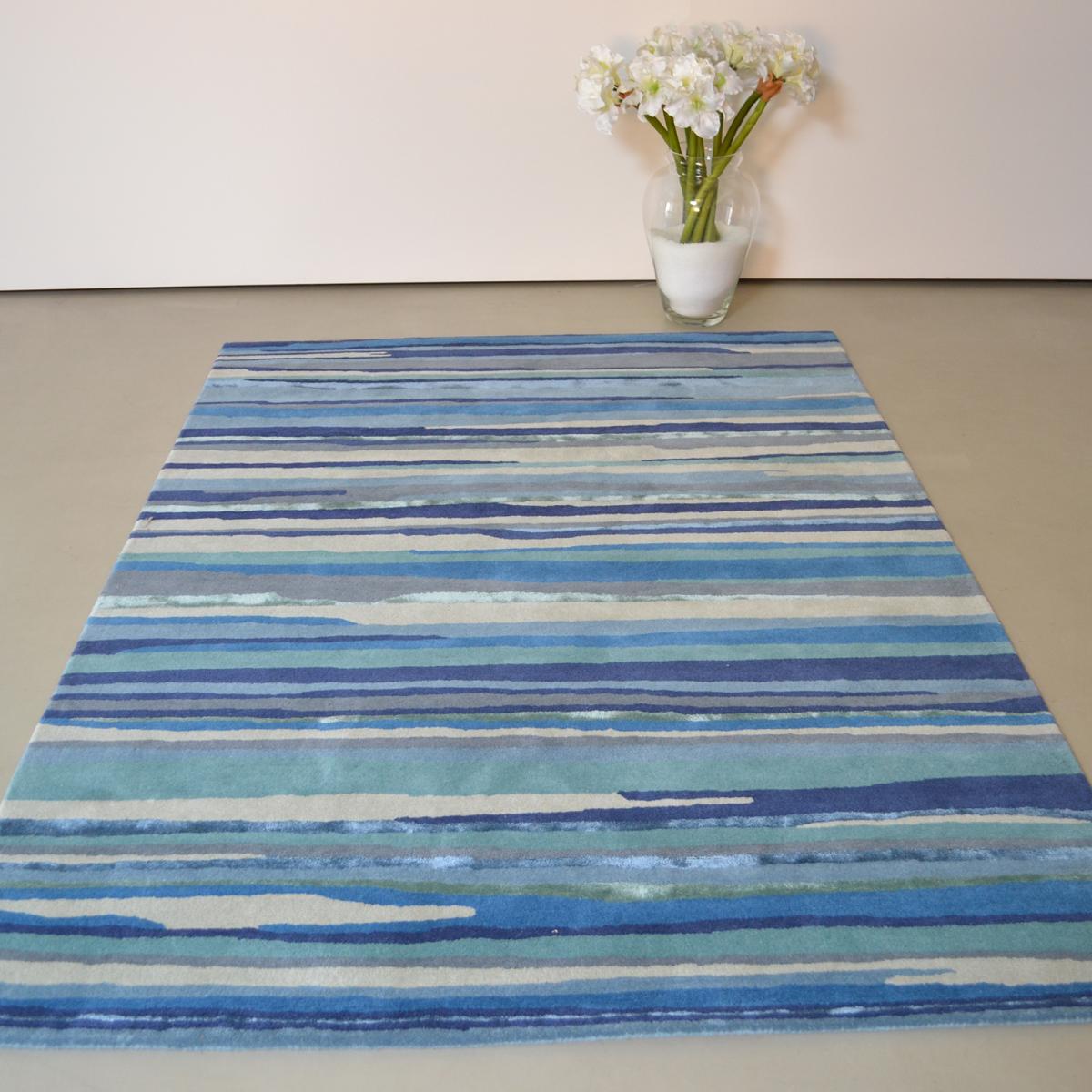 Elsdon Modern Rugs 44008 in Mineral Blue by Sanderson 200x280cm – image 5