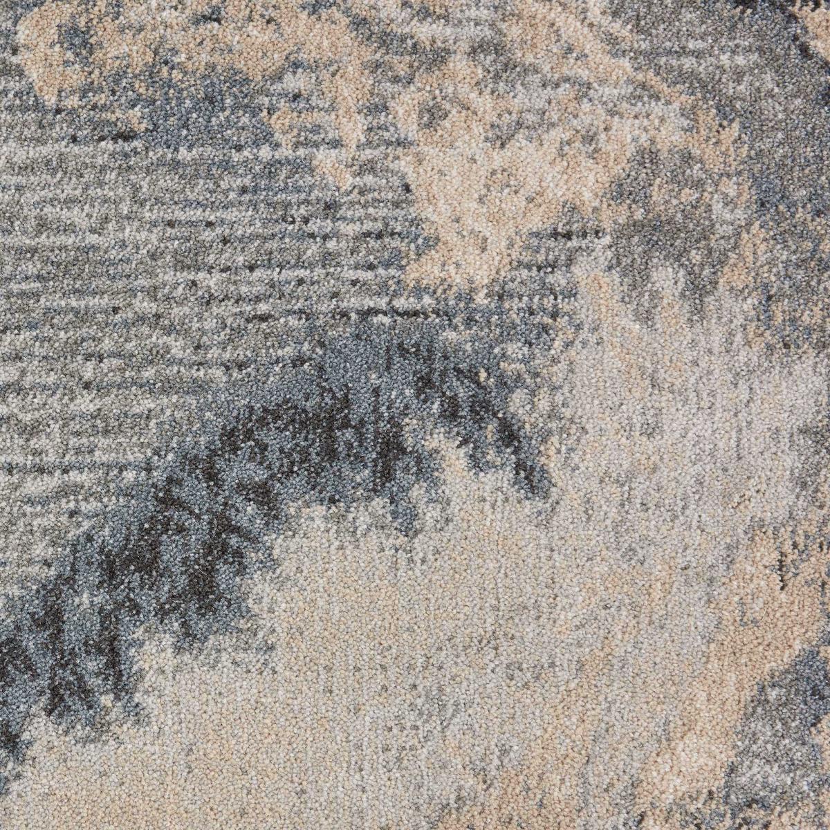 Maxell MAE08 Abstract Circle Round Rugs  by Nourison in Grey – image 2