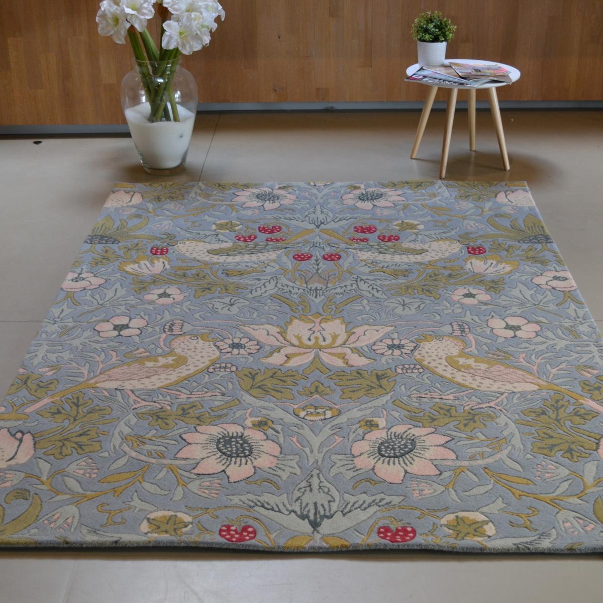 Strawberry Thief Rugs 027718 Slate by William Morris – image 1